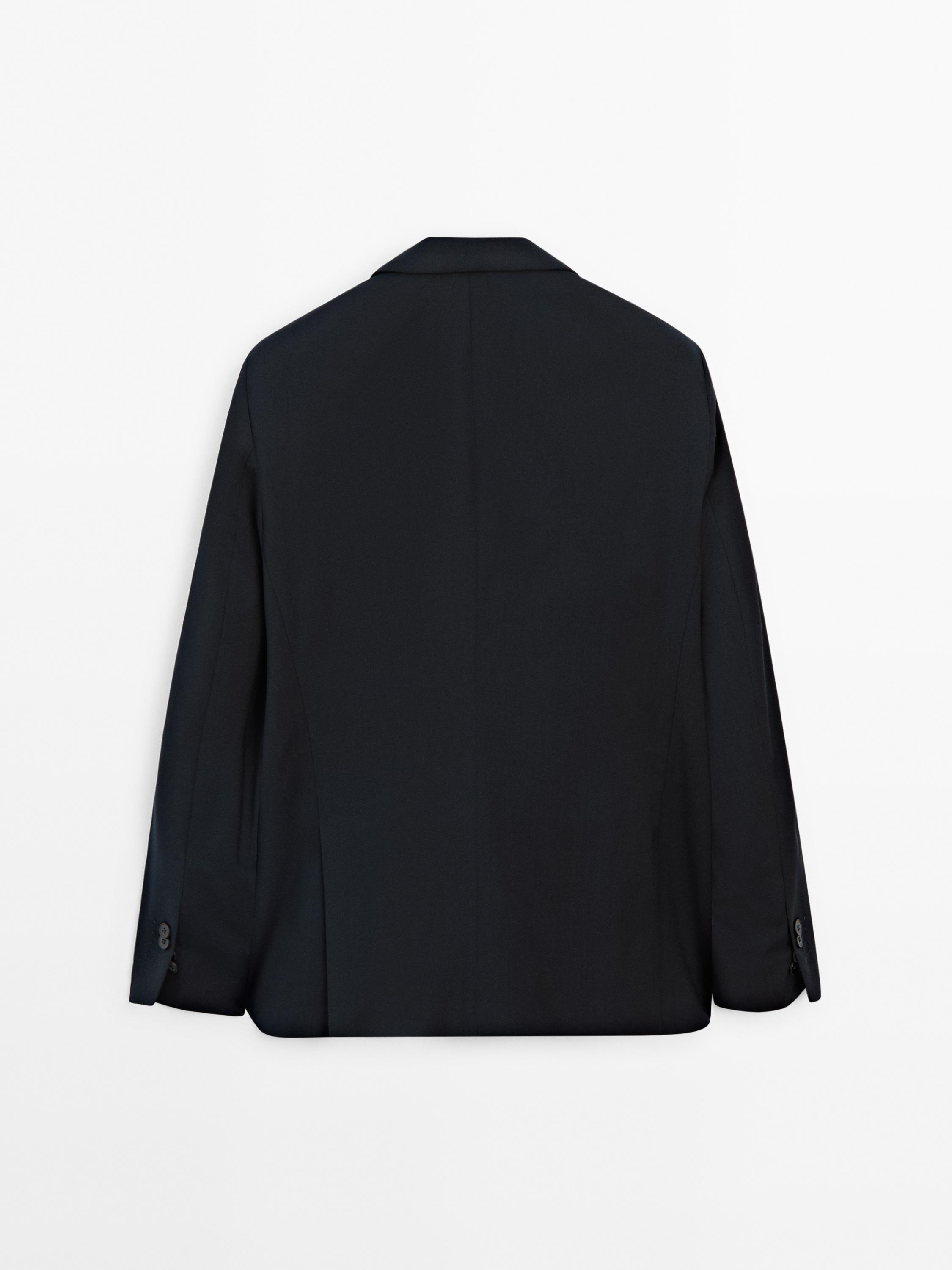 100% wool suit blazer