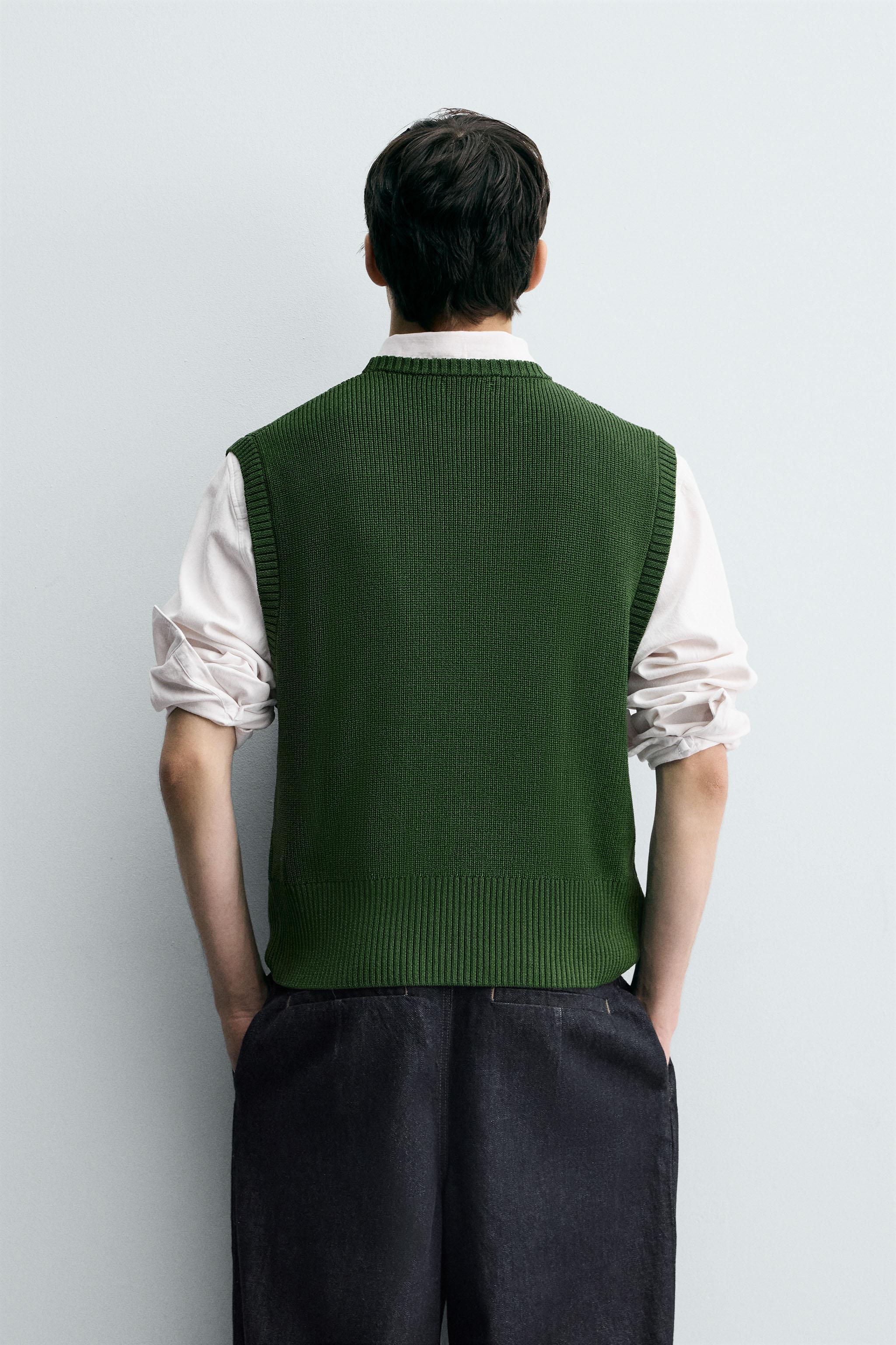 VISCOSE BLEND KNIT VEST