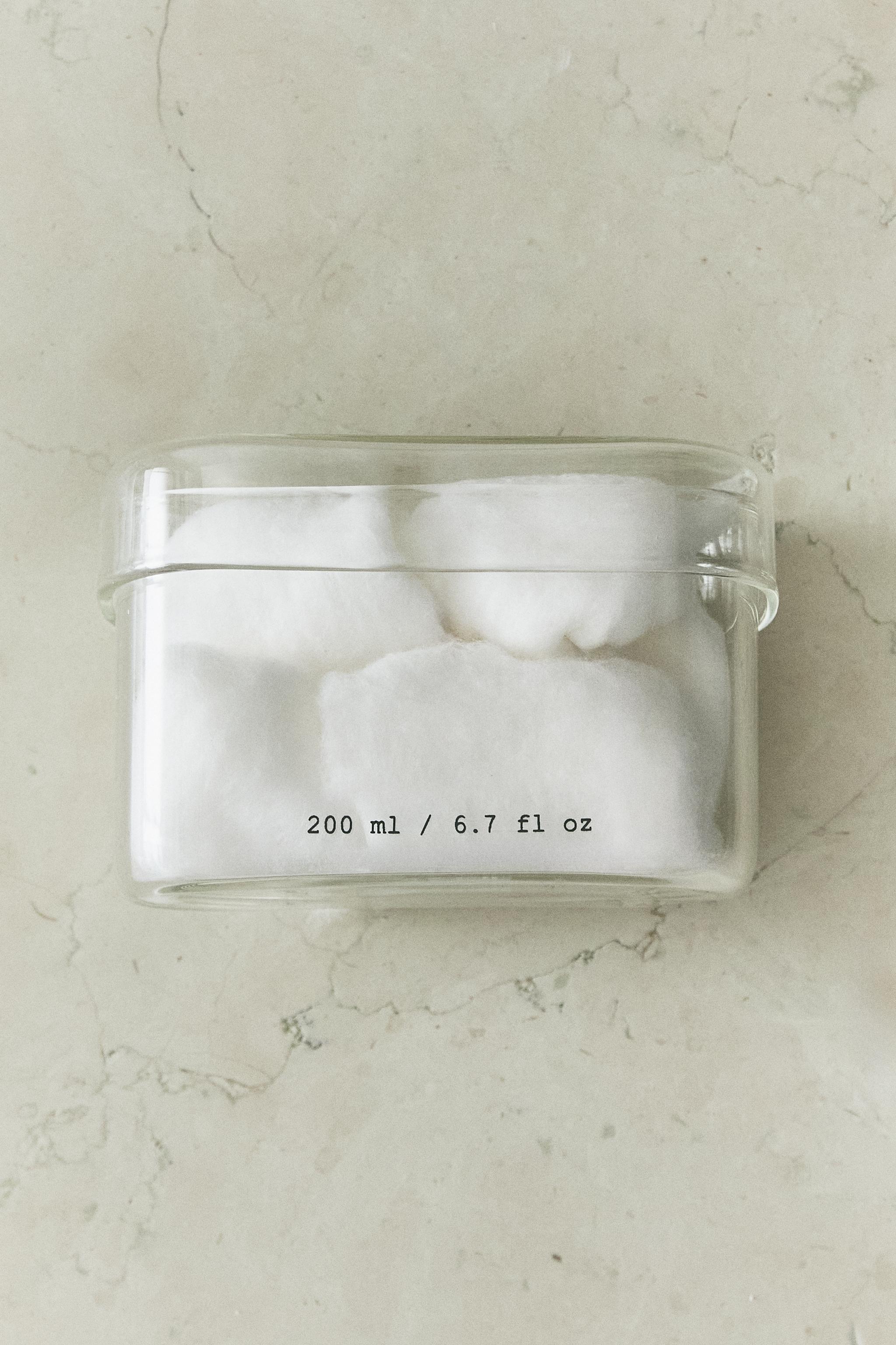 BOROSILICATE BATHROOM JAR WITH LETTERS