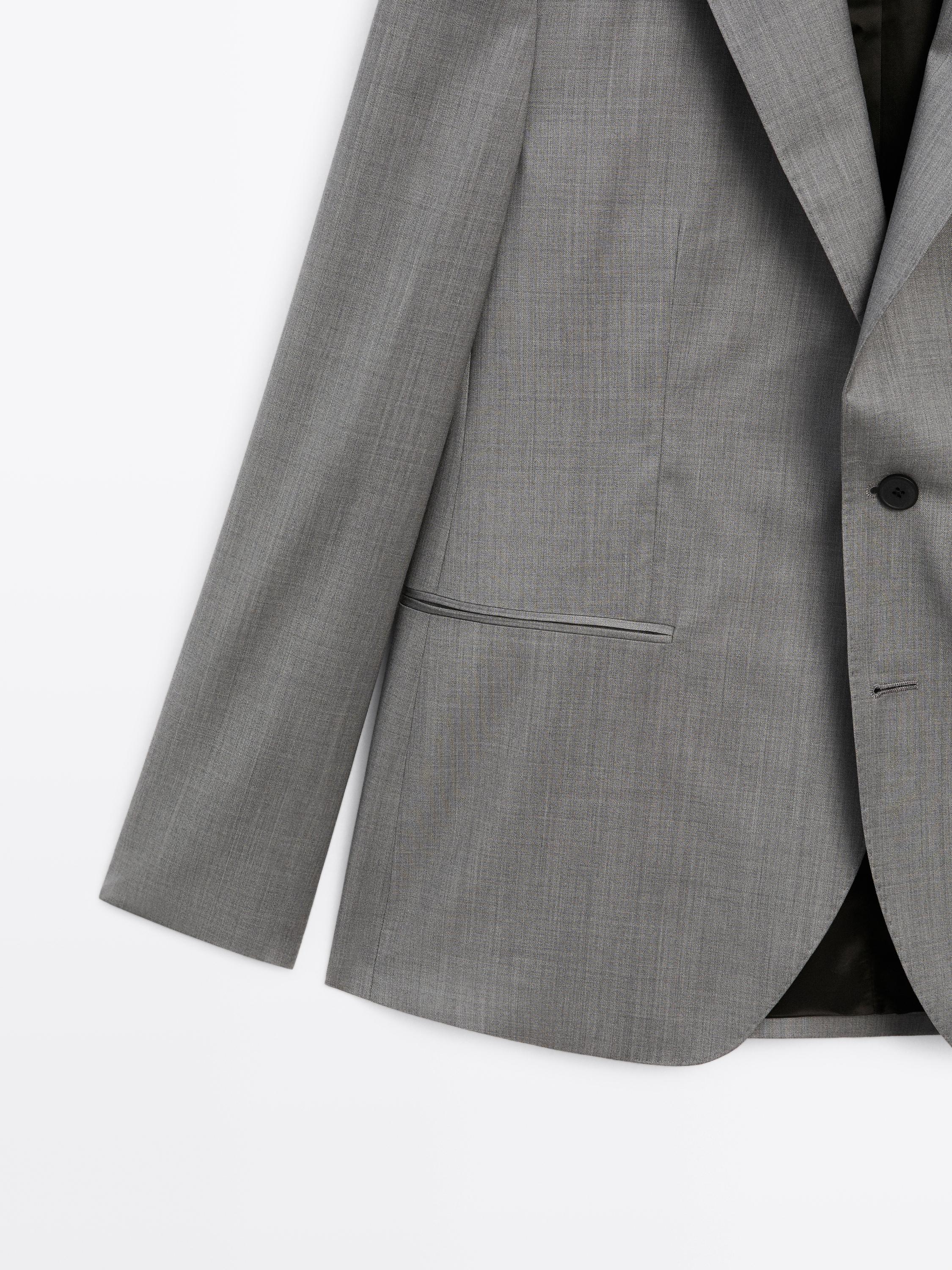 100% wool suit blazer