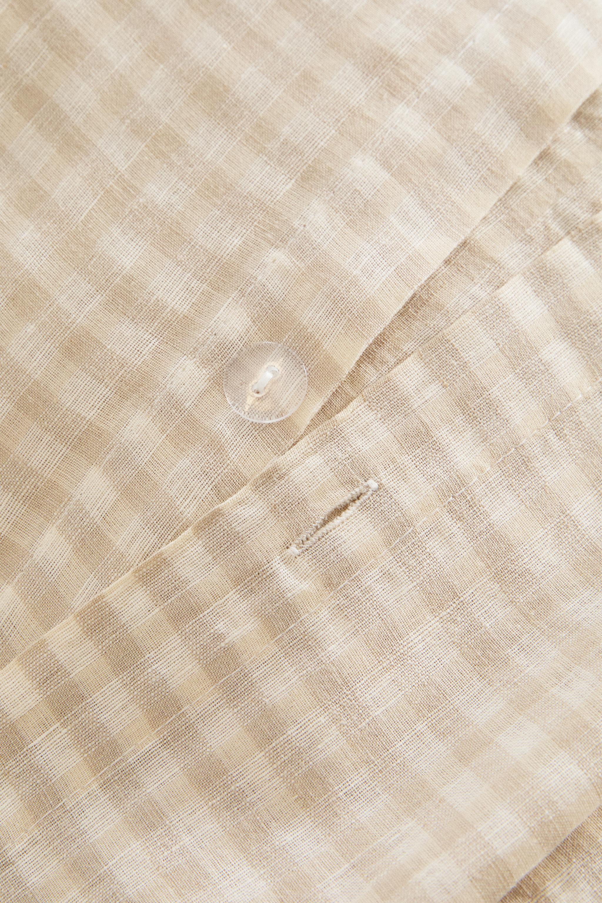 DYED THREAD CHECK DUVET COVER