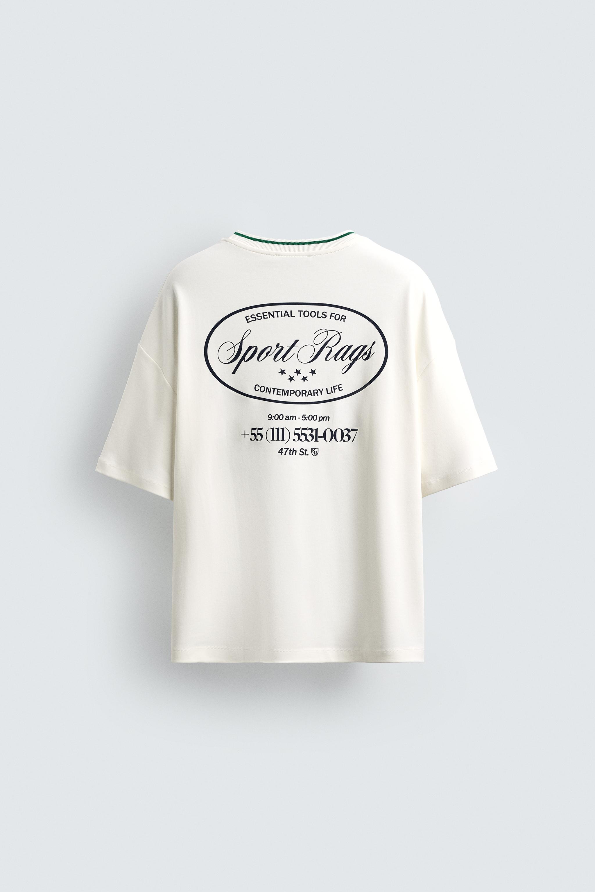 CONTRAST PRINT T-SHIRT