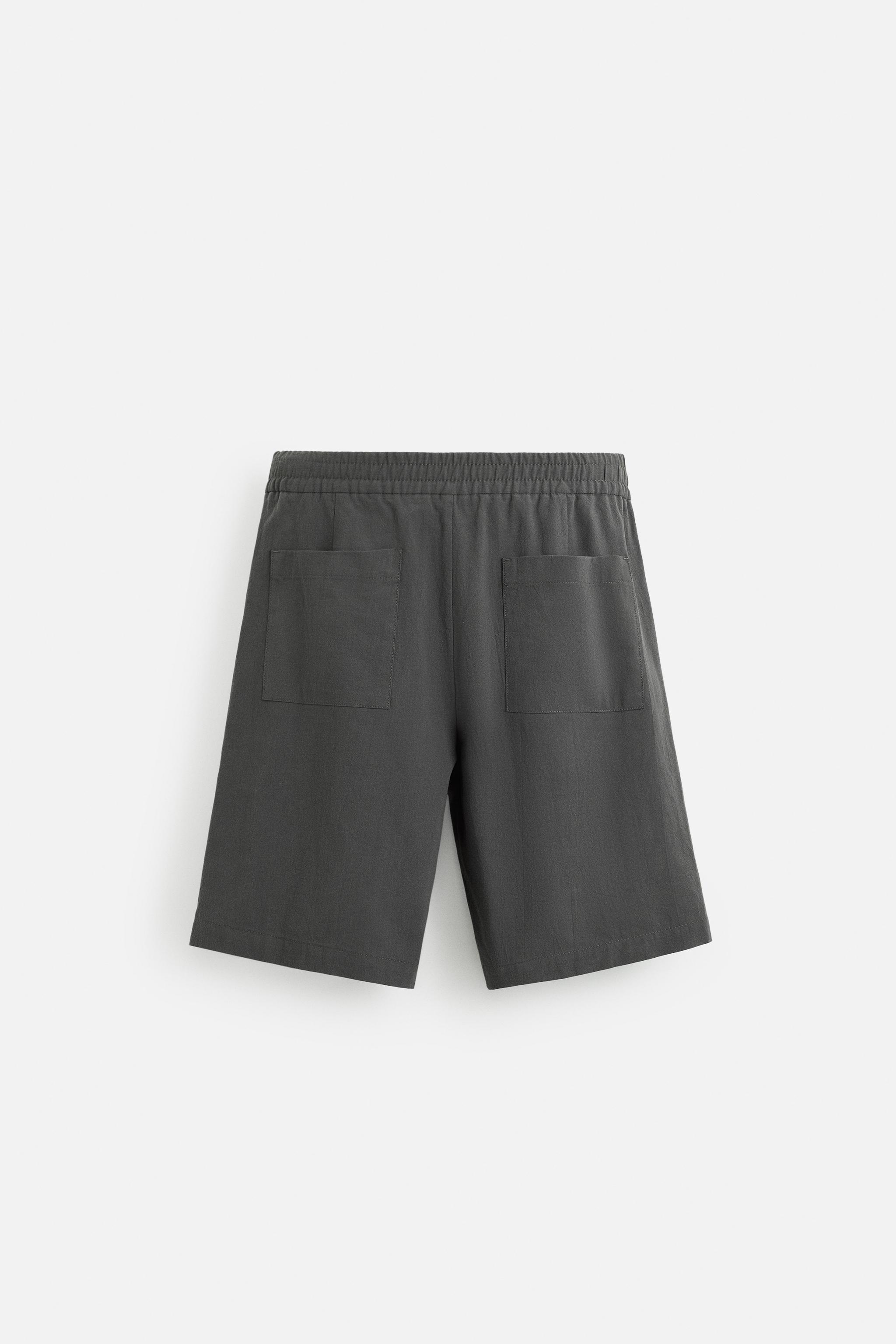 RELAXED FIT COTTON BERMUDA SHORTS