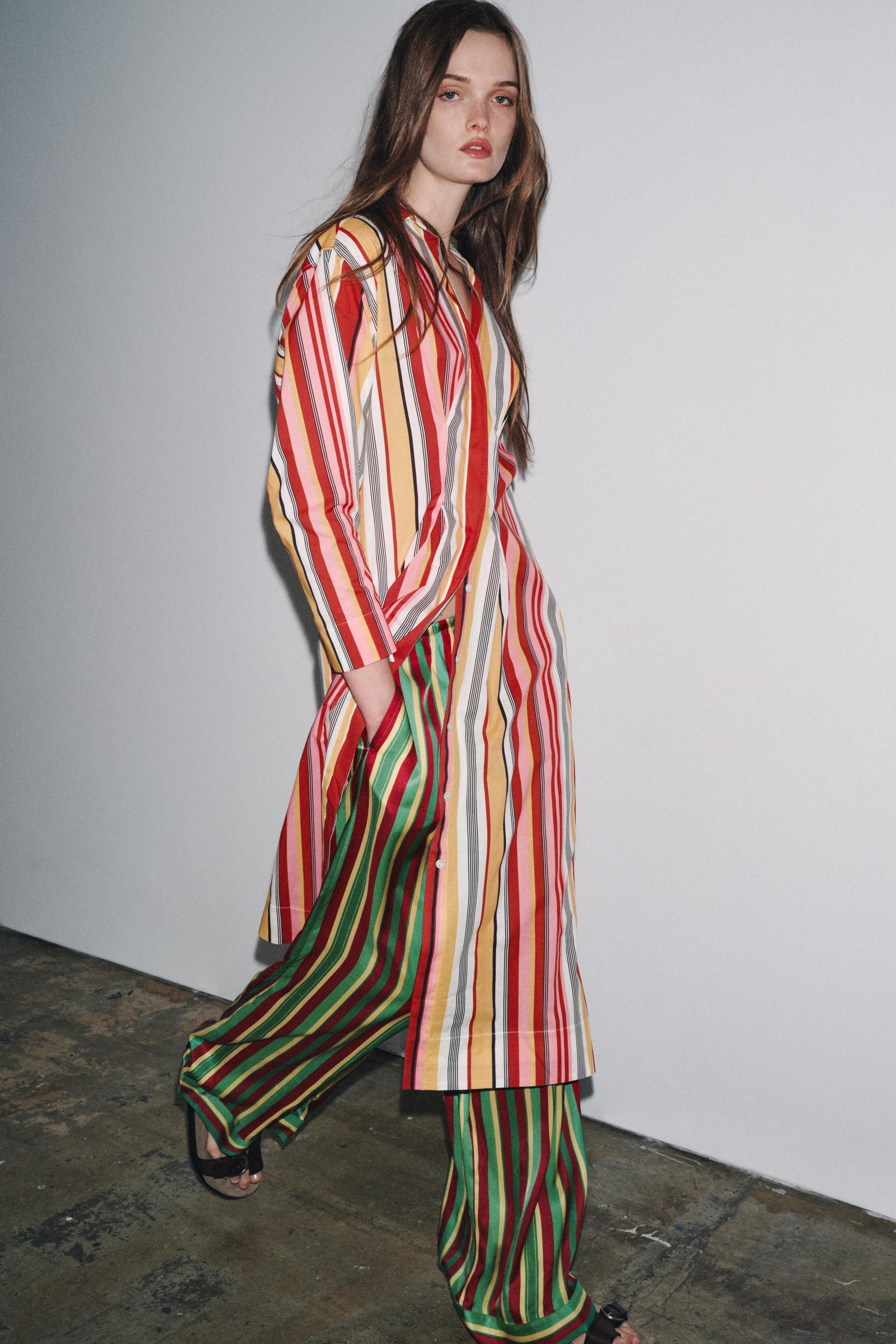 ZW COLLECTION STRIPED SHIRT DRESS