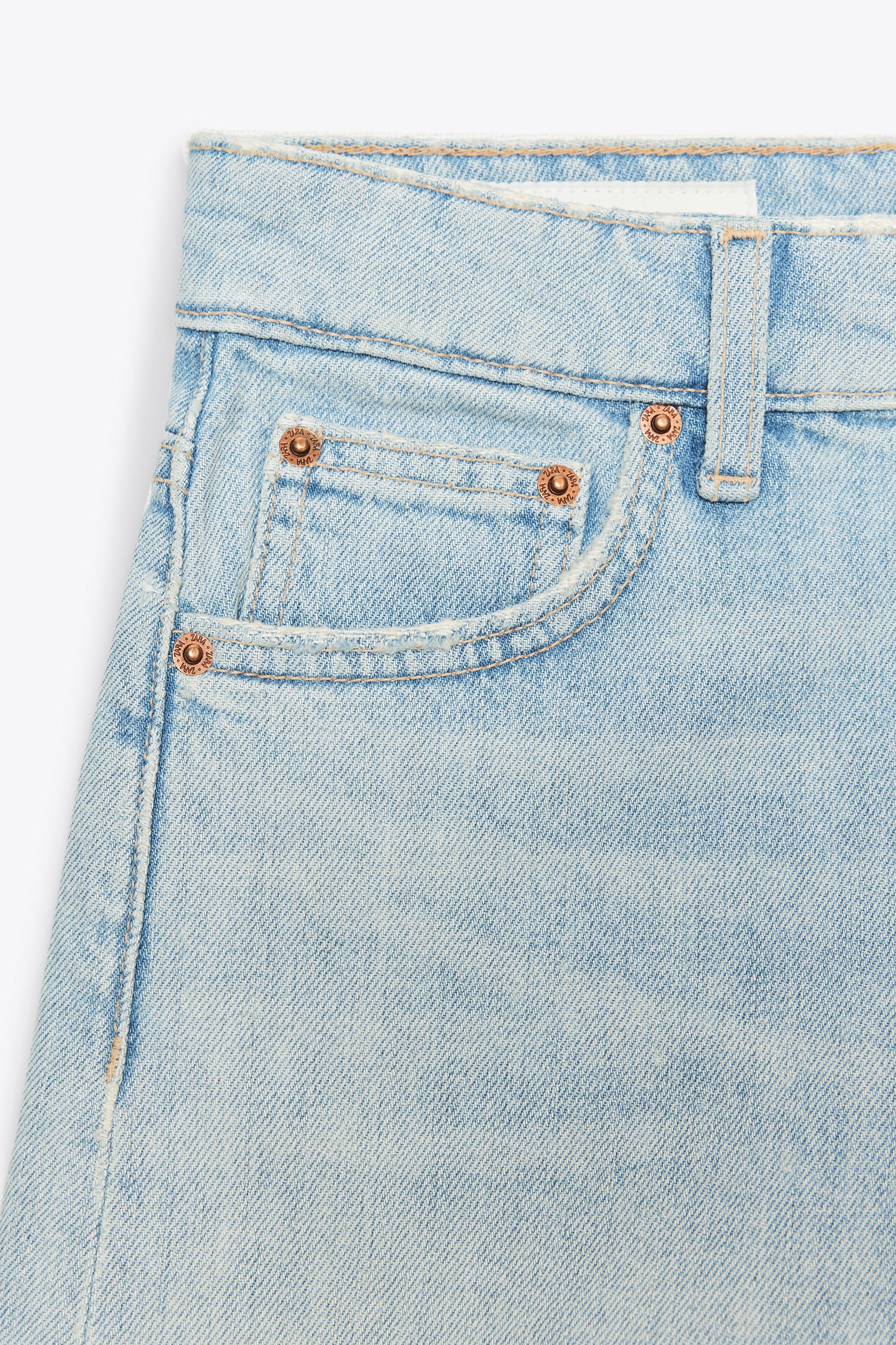 HIGH WAIST TRF MOM FIT SHORTS