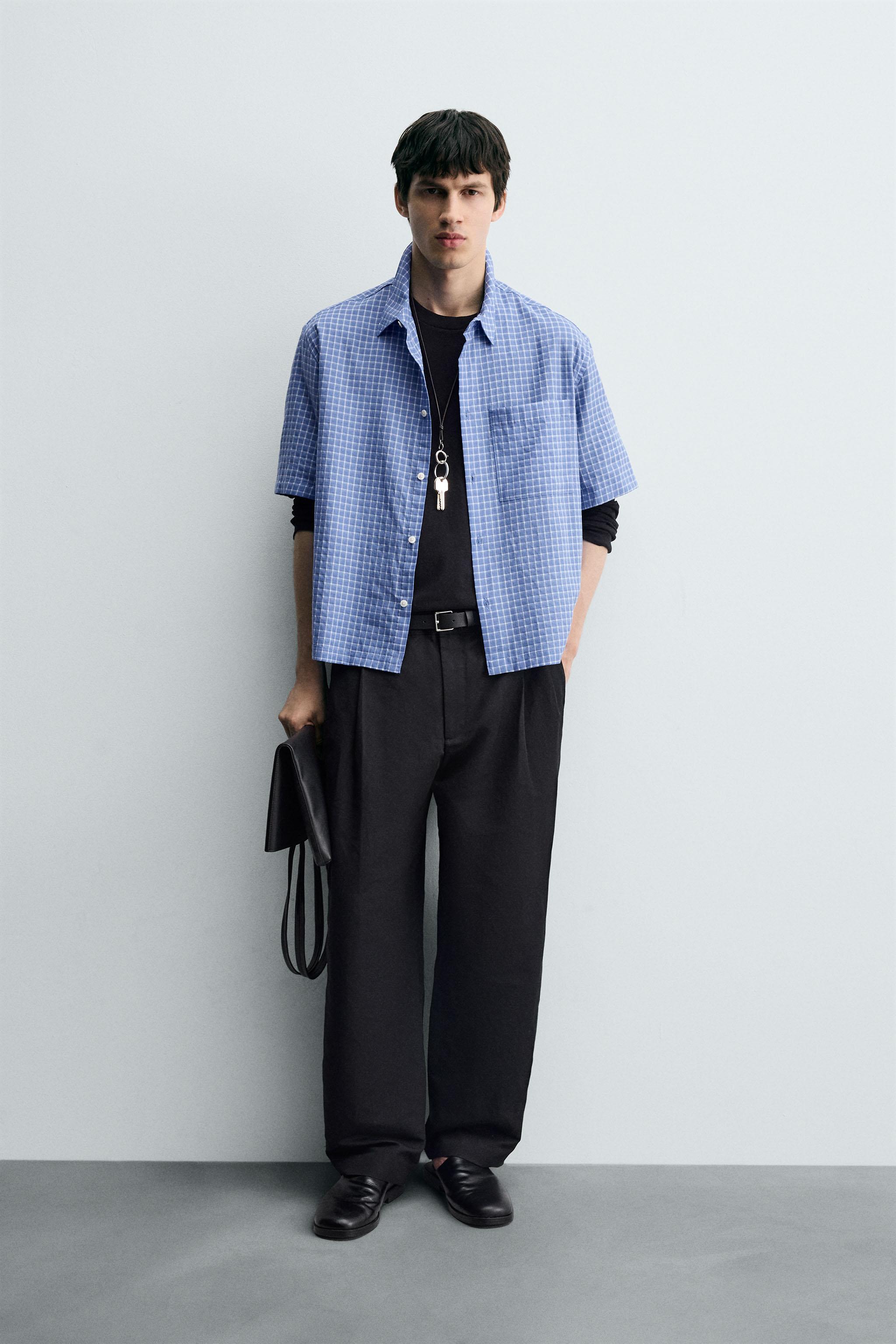 PLAID BOXY FIT SHIRT