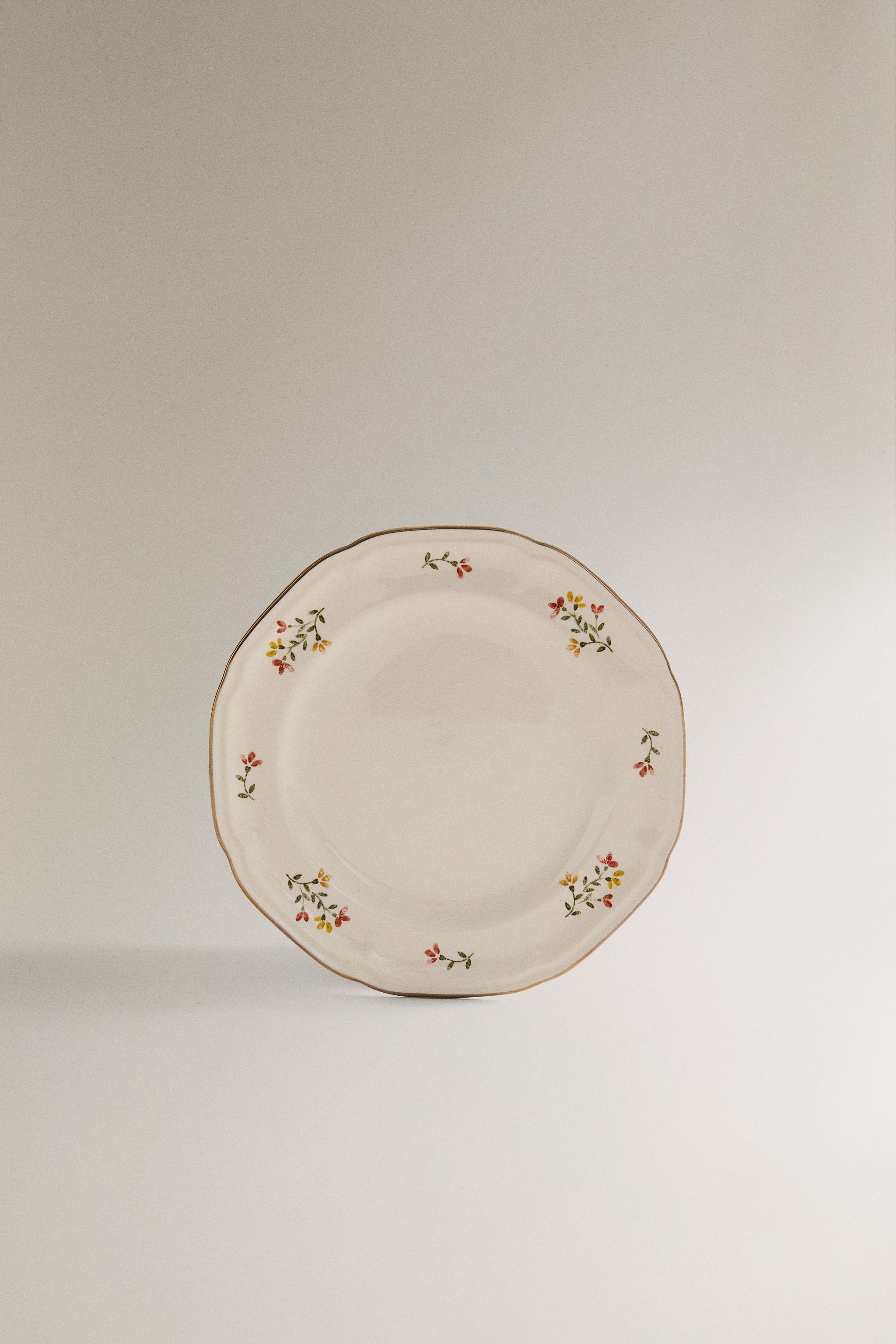 FLORAL PORCELAIN SIDE PLATE