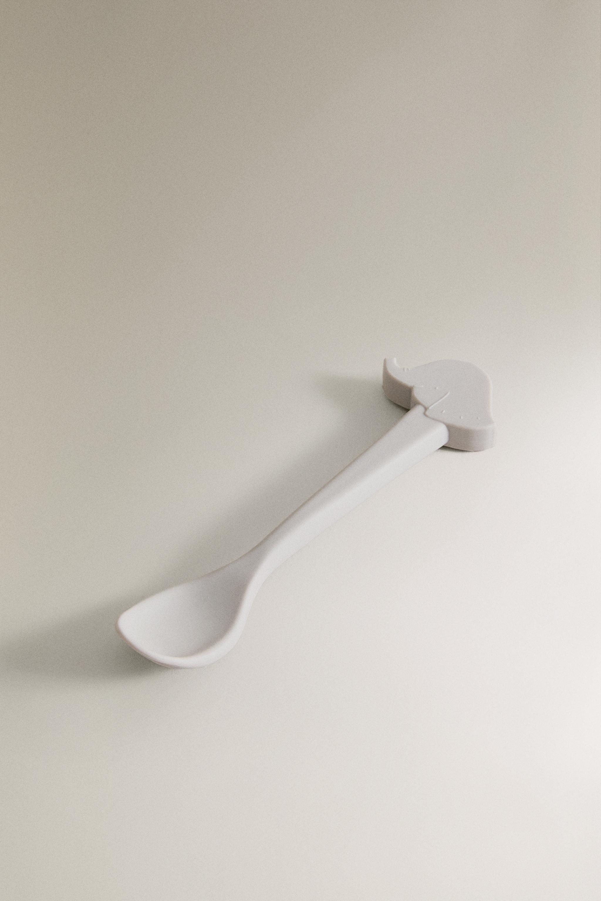 CHILDREN'S SILICONE ELEPHANT SPOON
