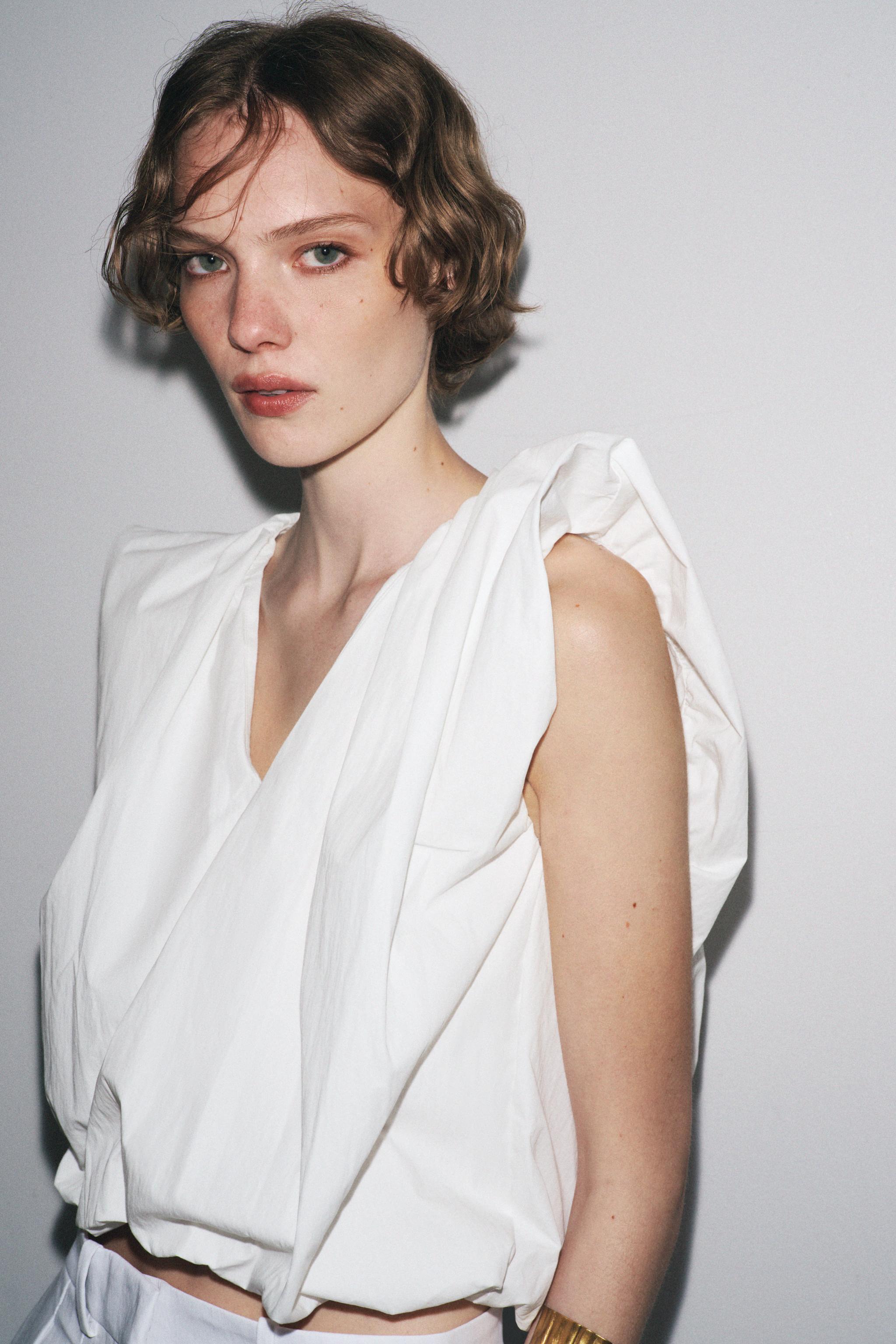 ZW COLLECTION BALLOON POPLIN TOP