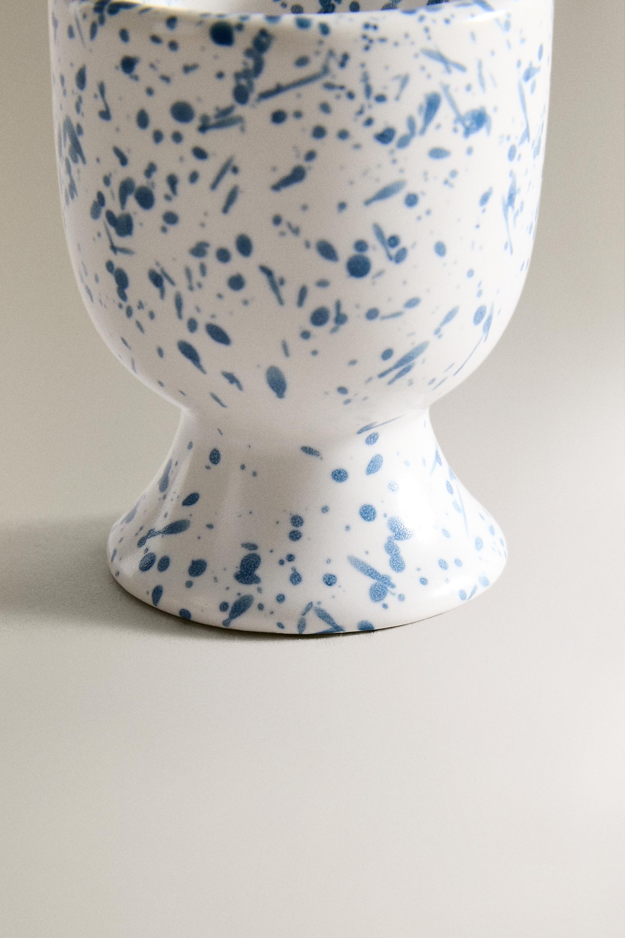 SPECKLED STONEWARE EGG CUP