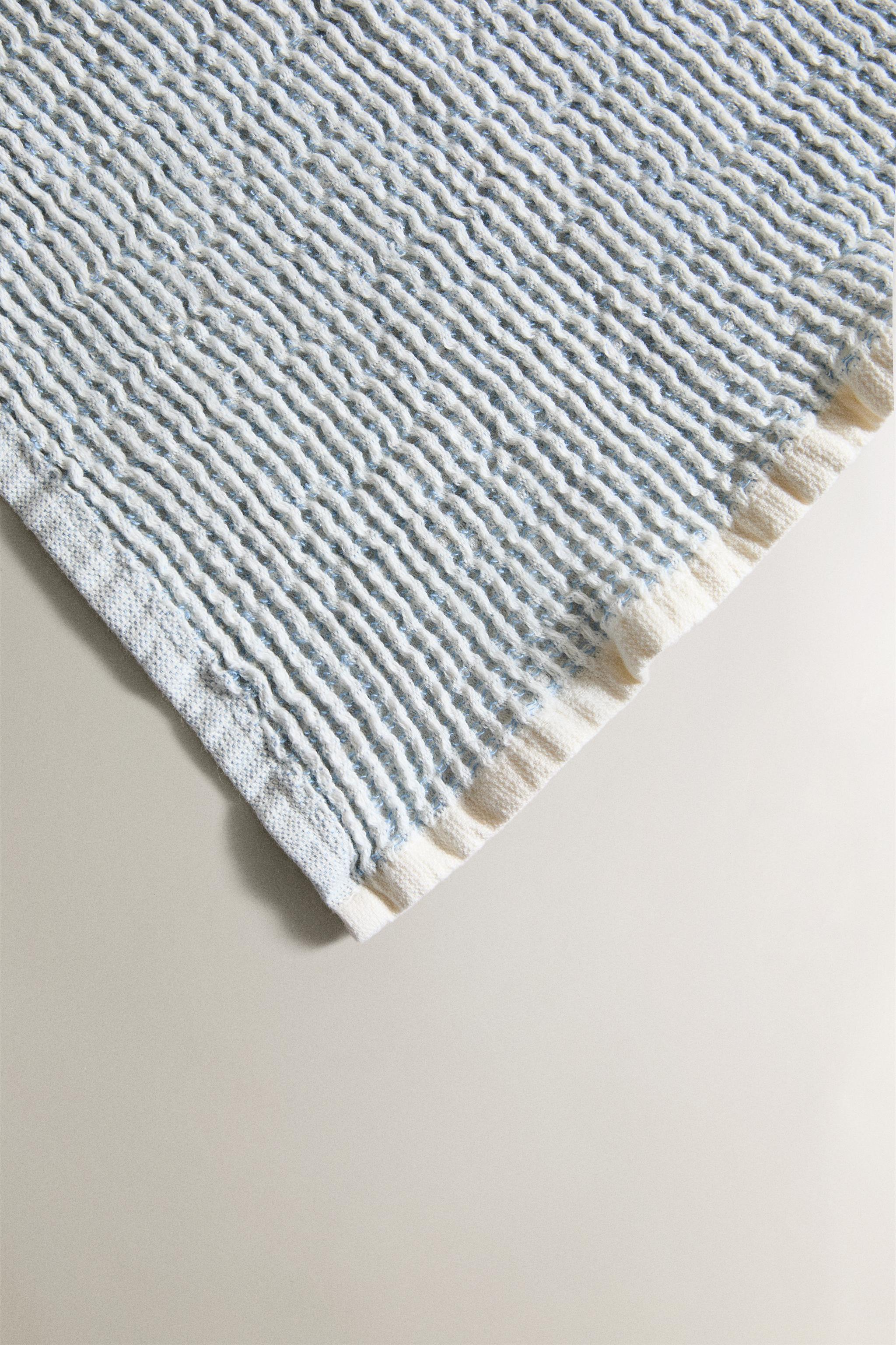 MINI WAFFLE-KNIT BATH TOWEL