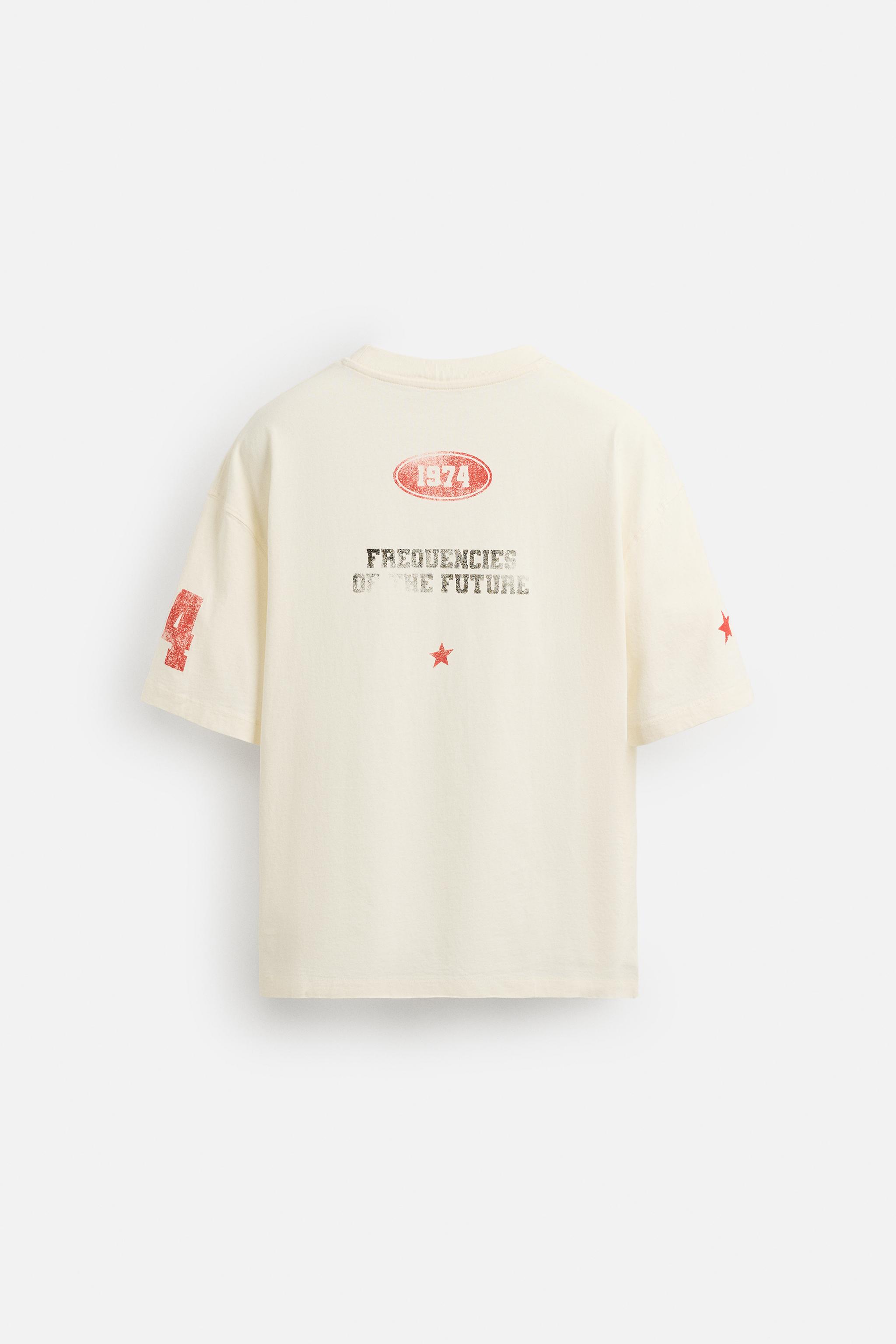 WASHED PRINT T-SHIRT