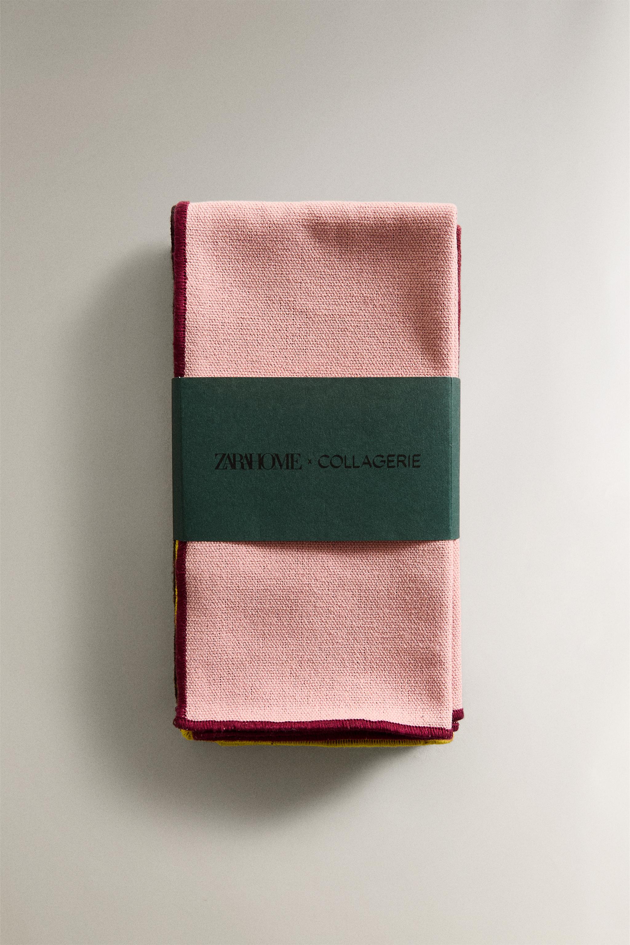 SET OF STITCHING COTTON NAPKINS (SET OF 4) X COLLAGERIE