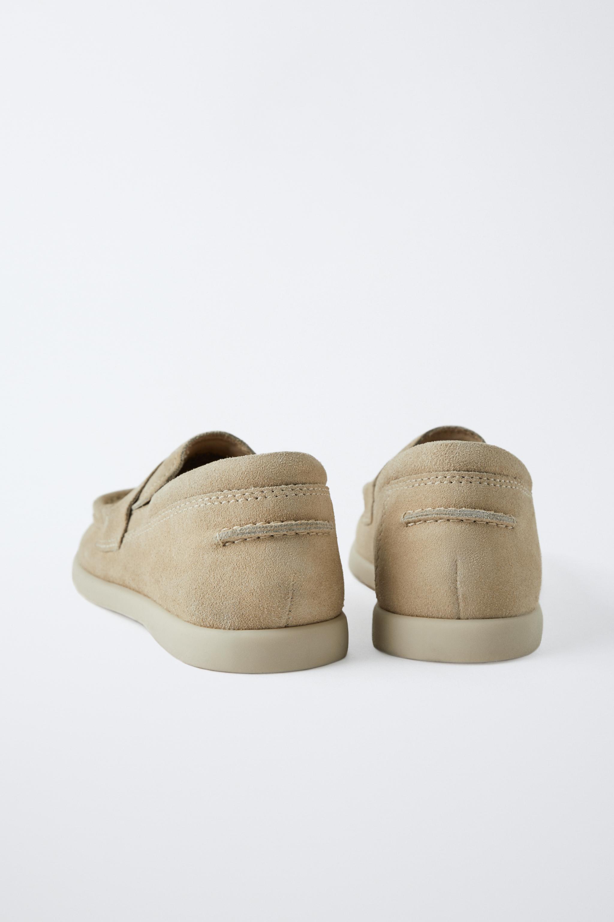 LEATHER SADDLE LOAFERS