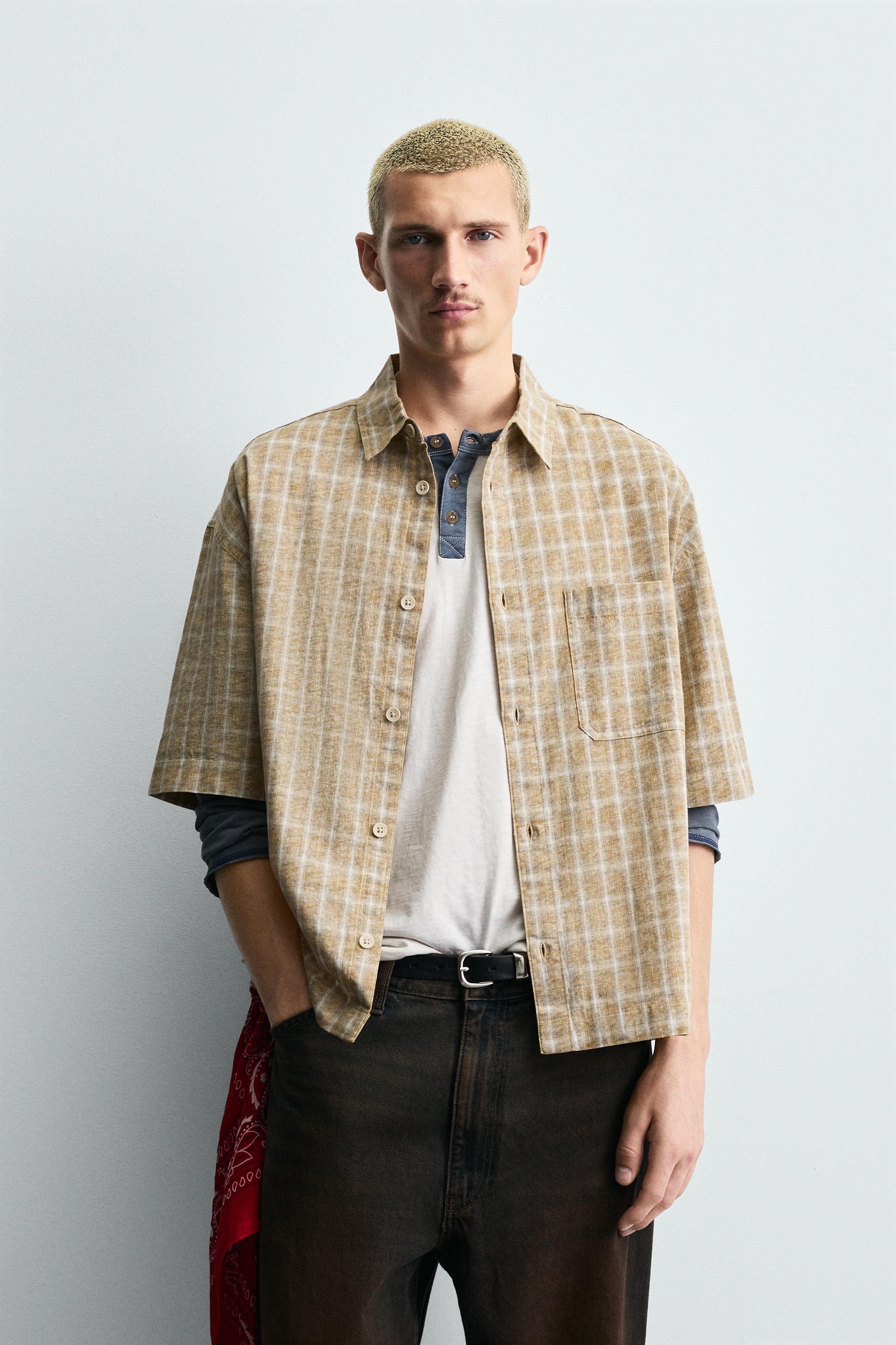 CHECKERED BOXY FIT SHIRT