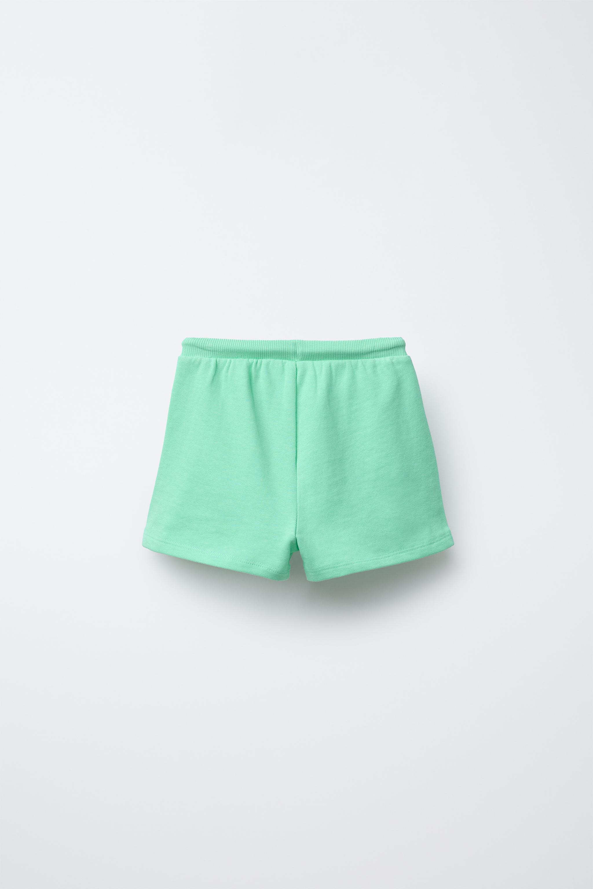 EMBROIDERED PLUSH SHORTS
