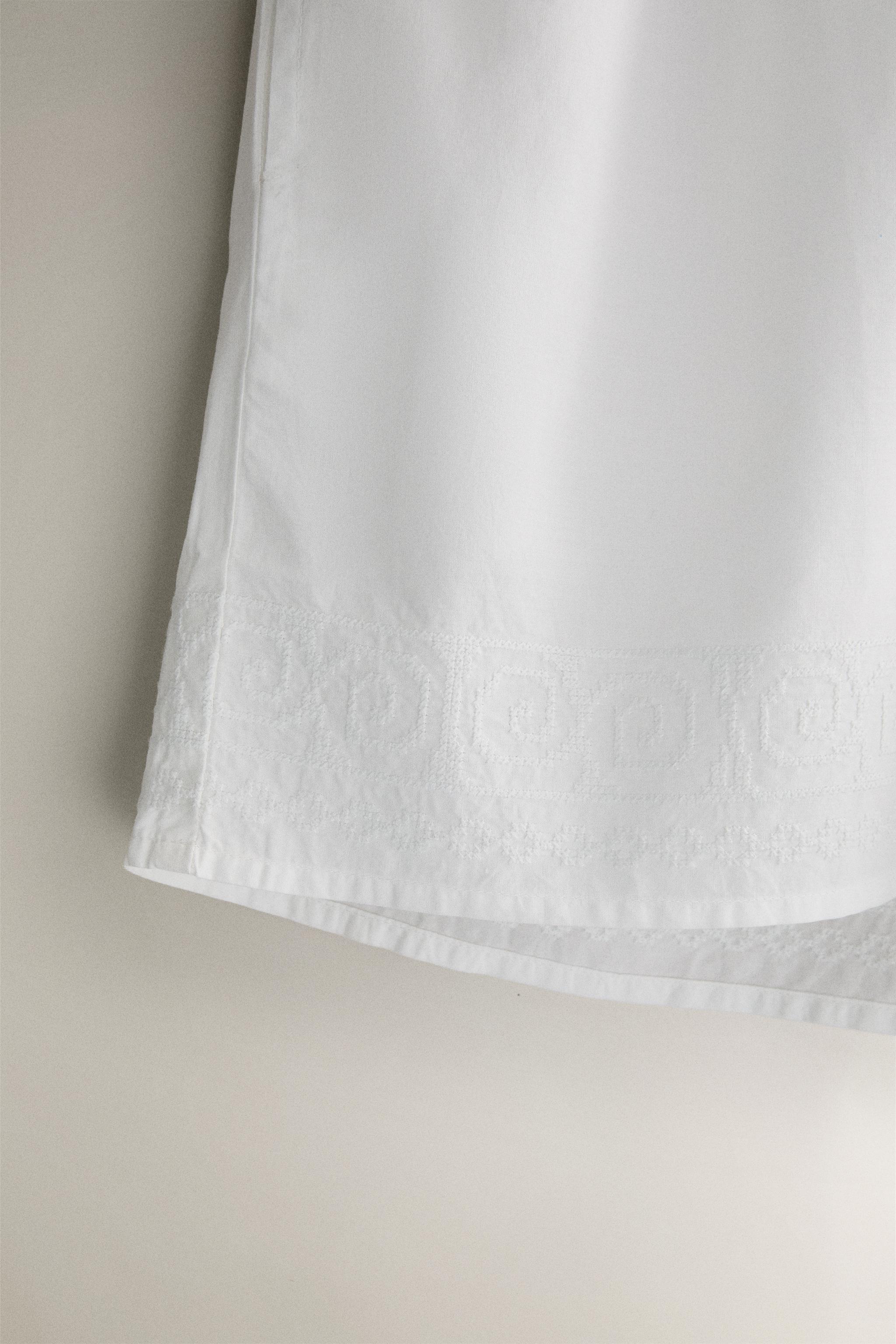 EMBROIDERED COTTON SHORTS