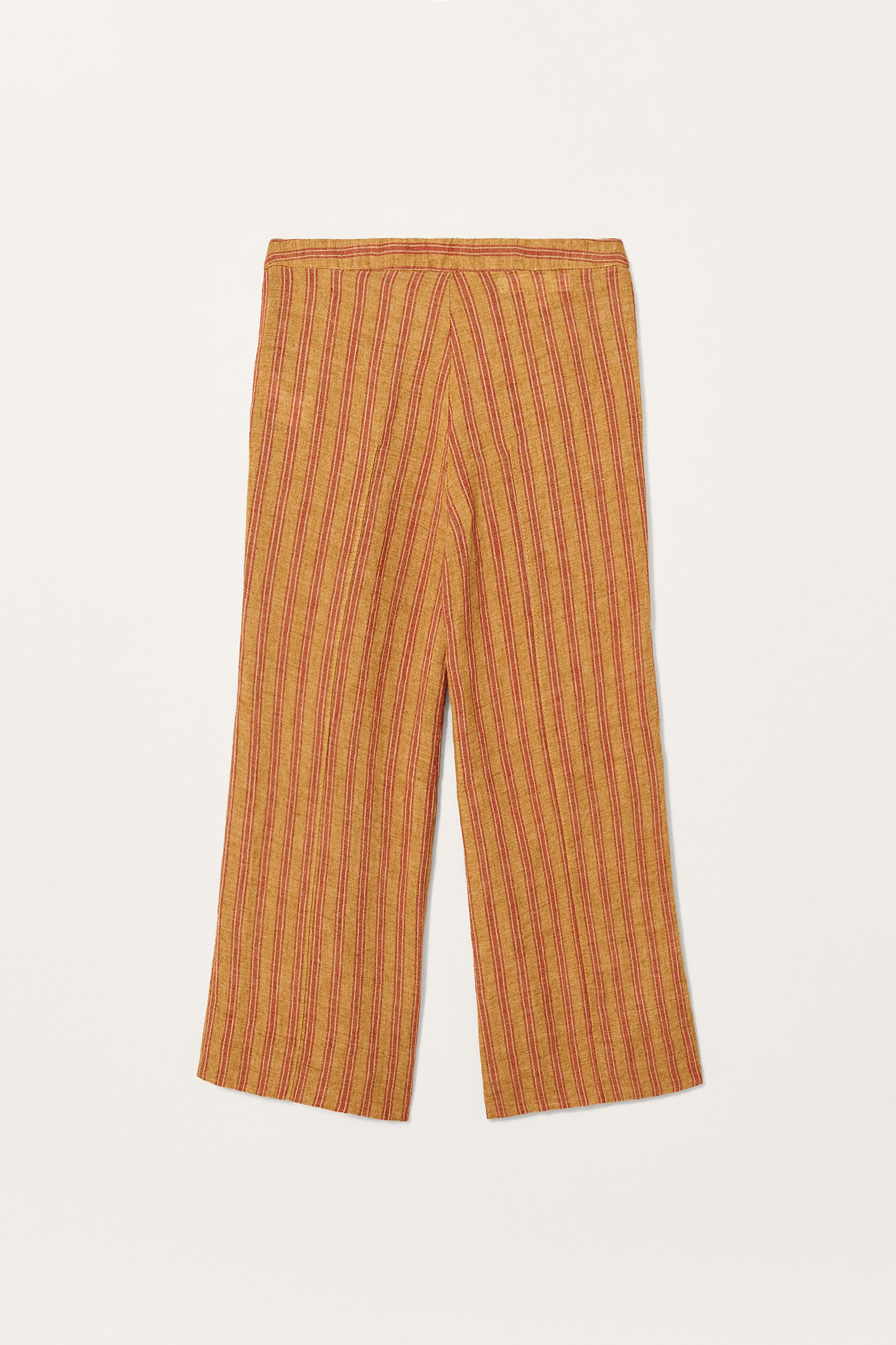 STRIPED 100% LINEN PANTS LIMITED EDITION