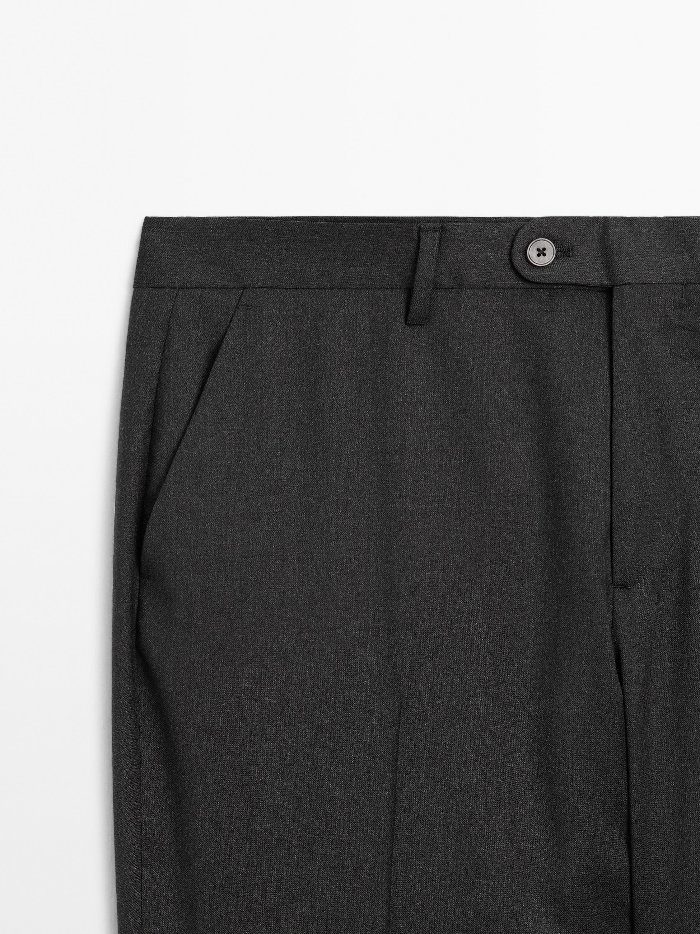 100% wool suit trousers