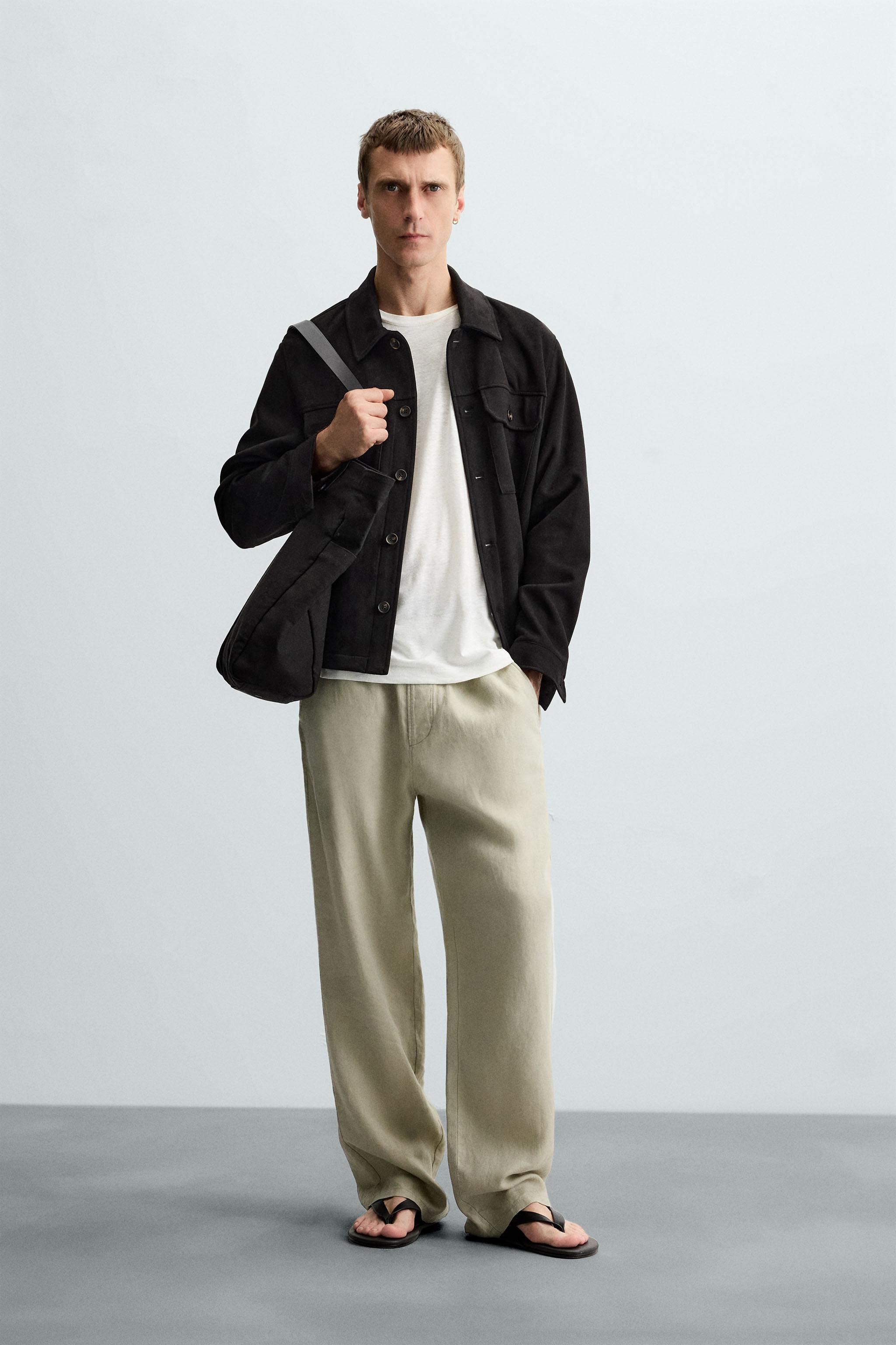 FAUX SUEDE OVERSHIRT