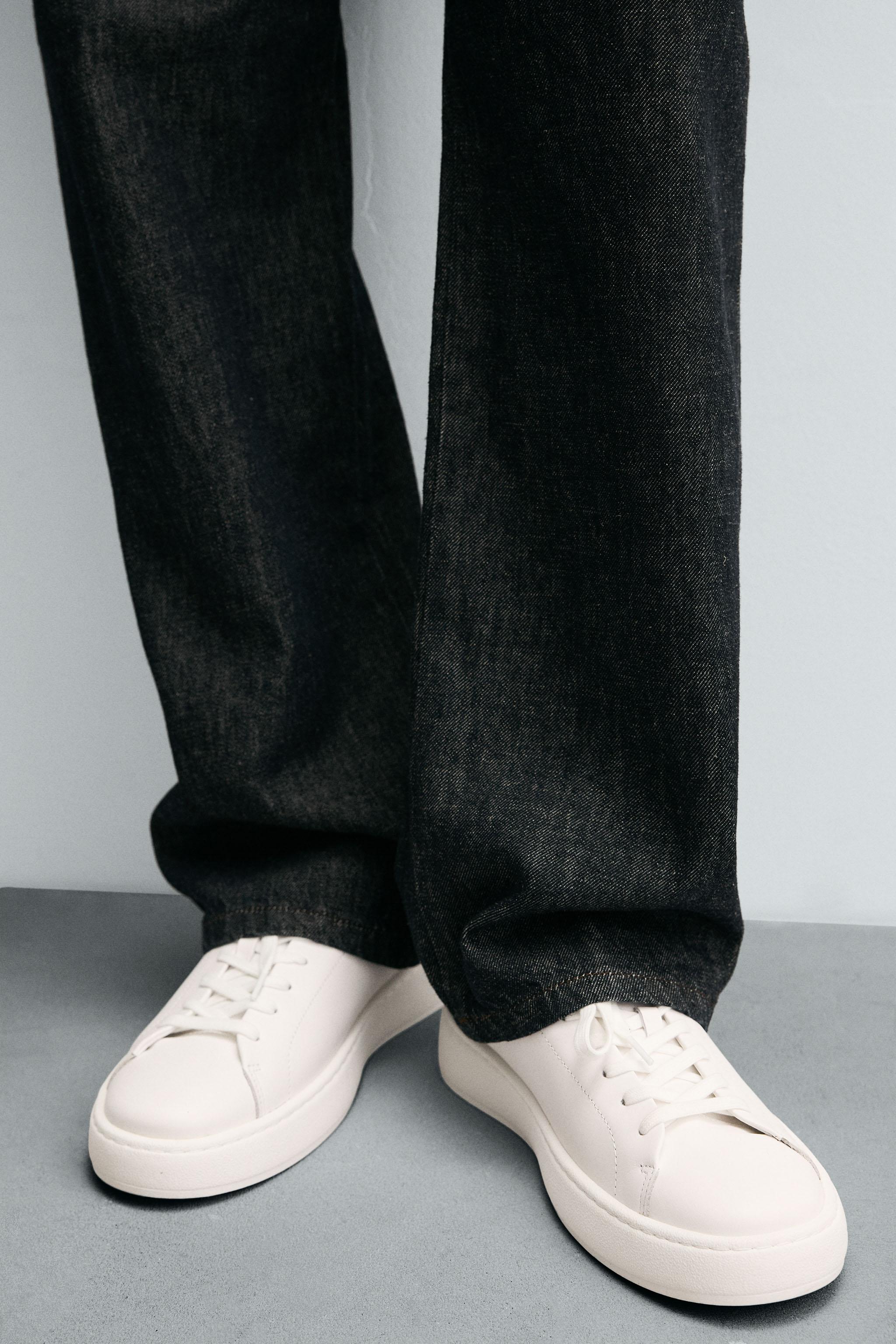 THICK SOLE LEATHER SNEAKERS