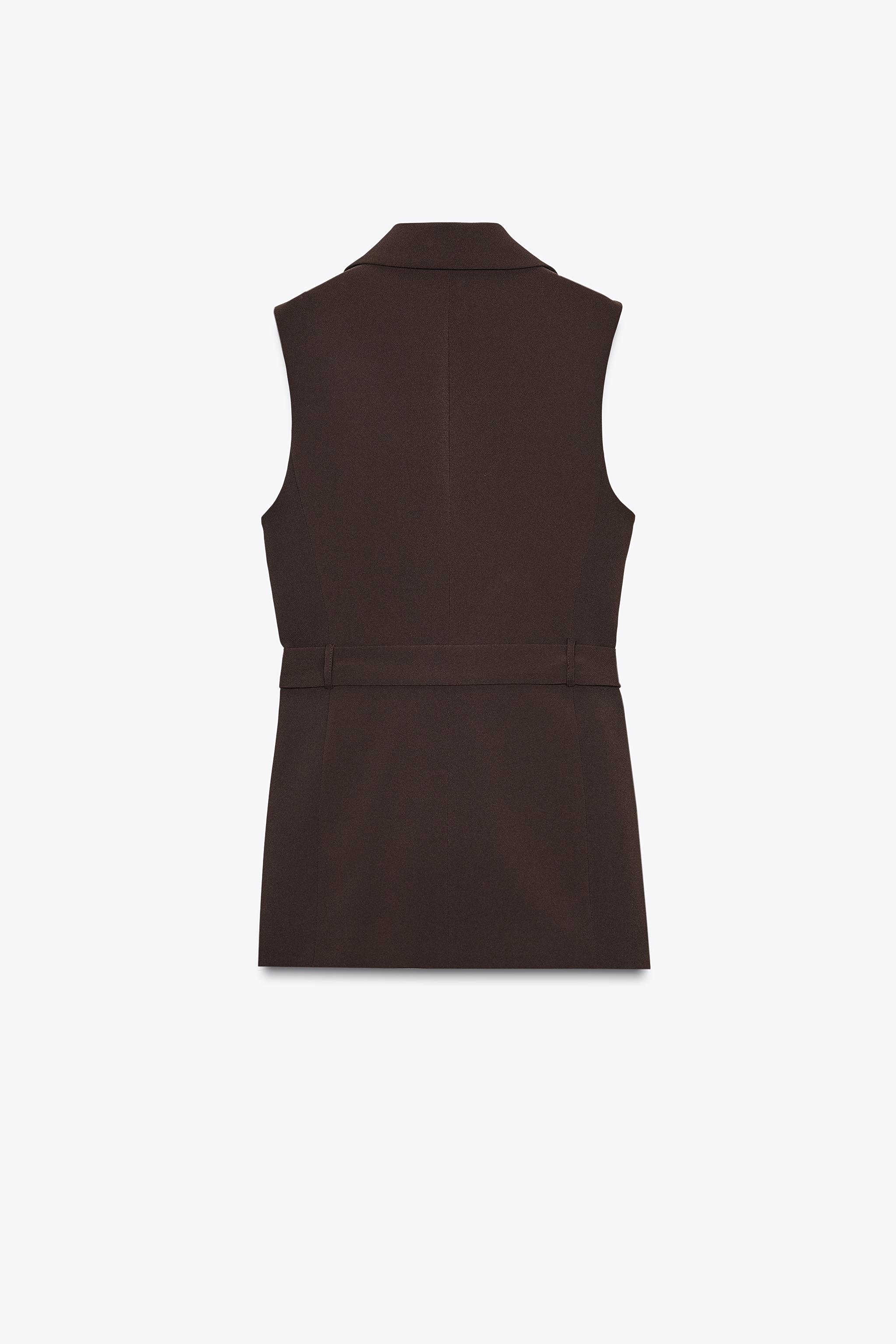 LONG VEST WITH SIDE STRIPE