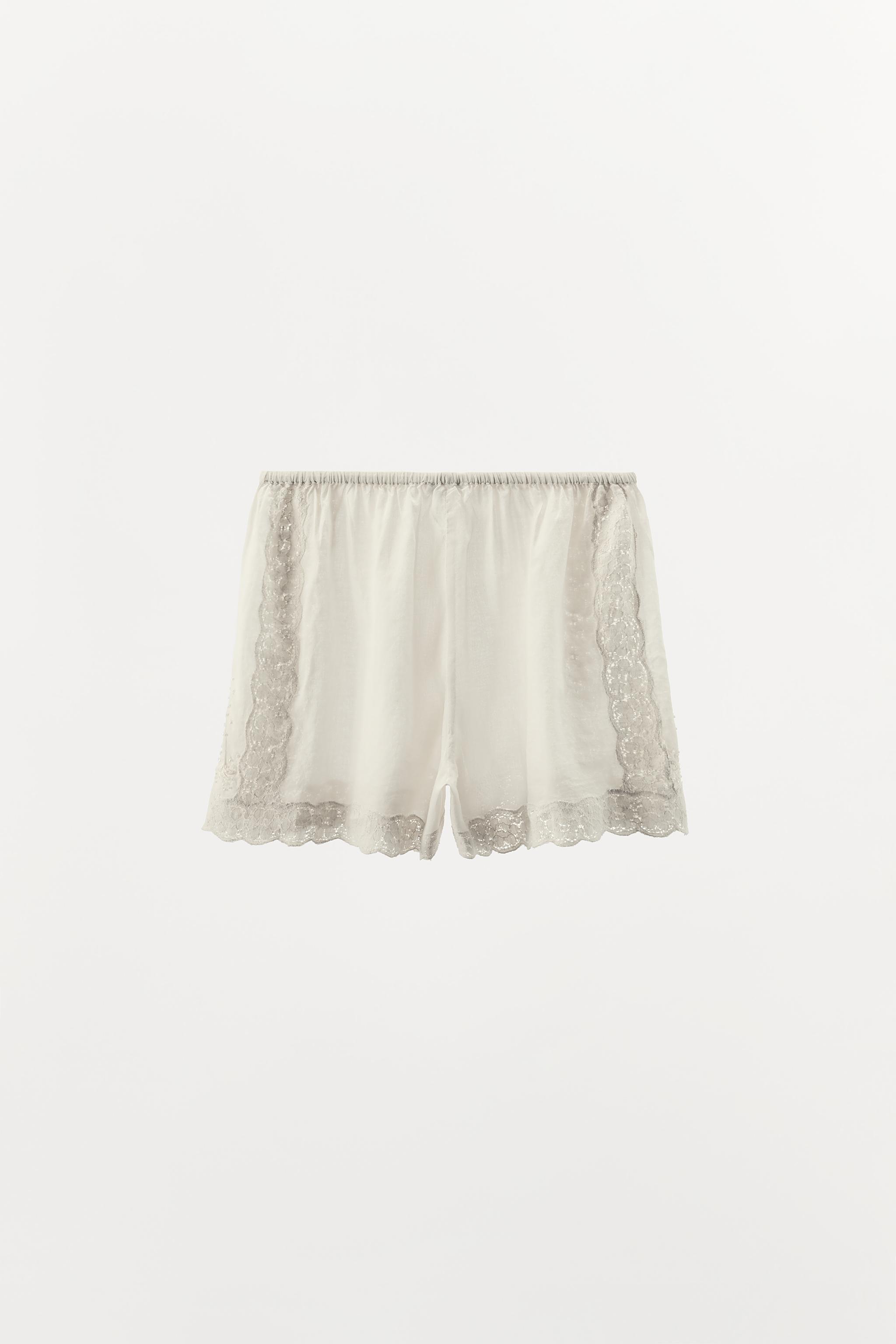 EMBROIDERED BEADED SHORTS