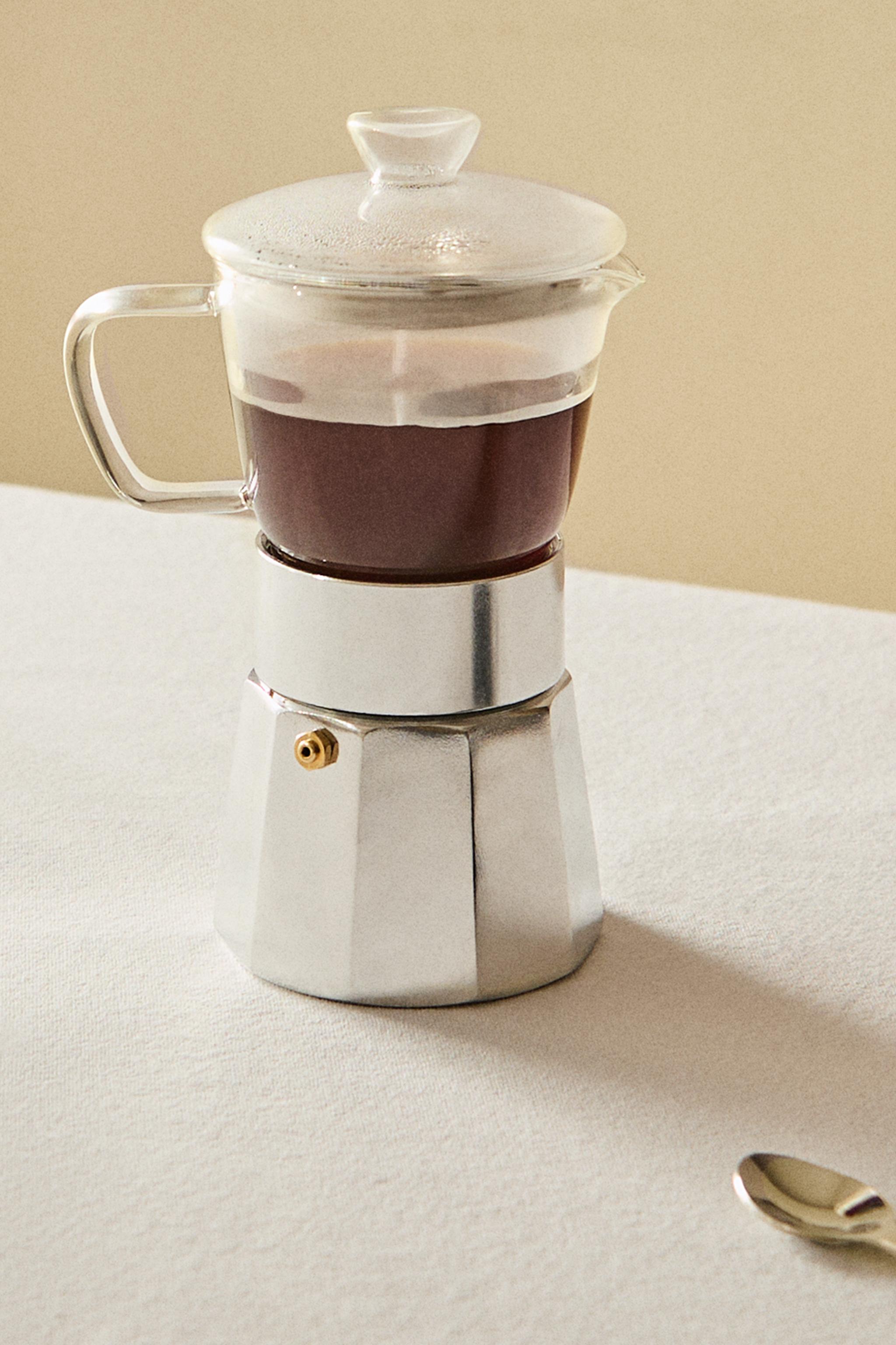 6-CUP BOROSILICATE GLASS ITALIAN COFFEE MAKER