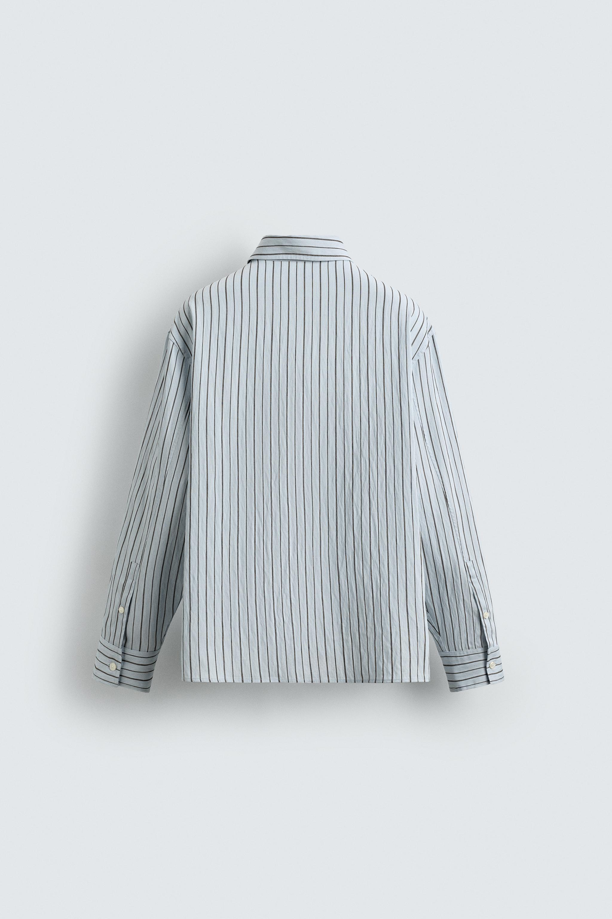 TEXTURED STRIPED SHIRT