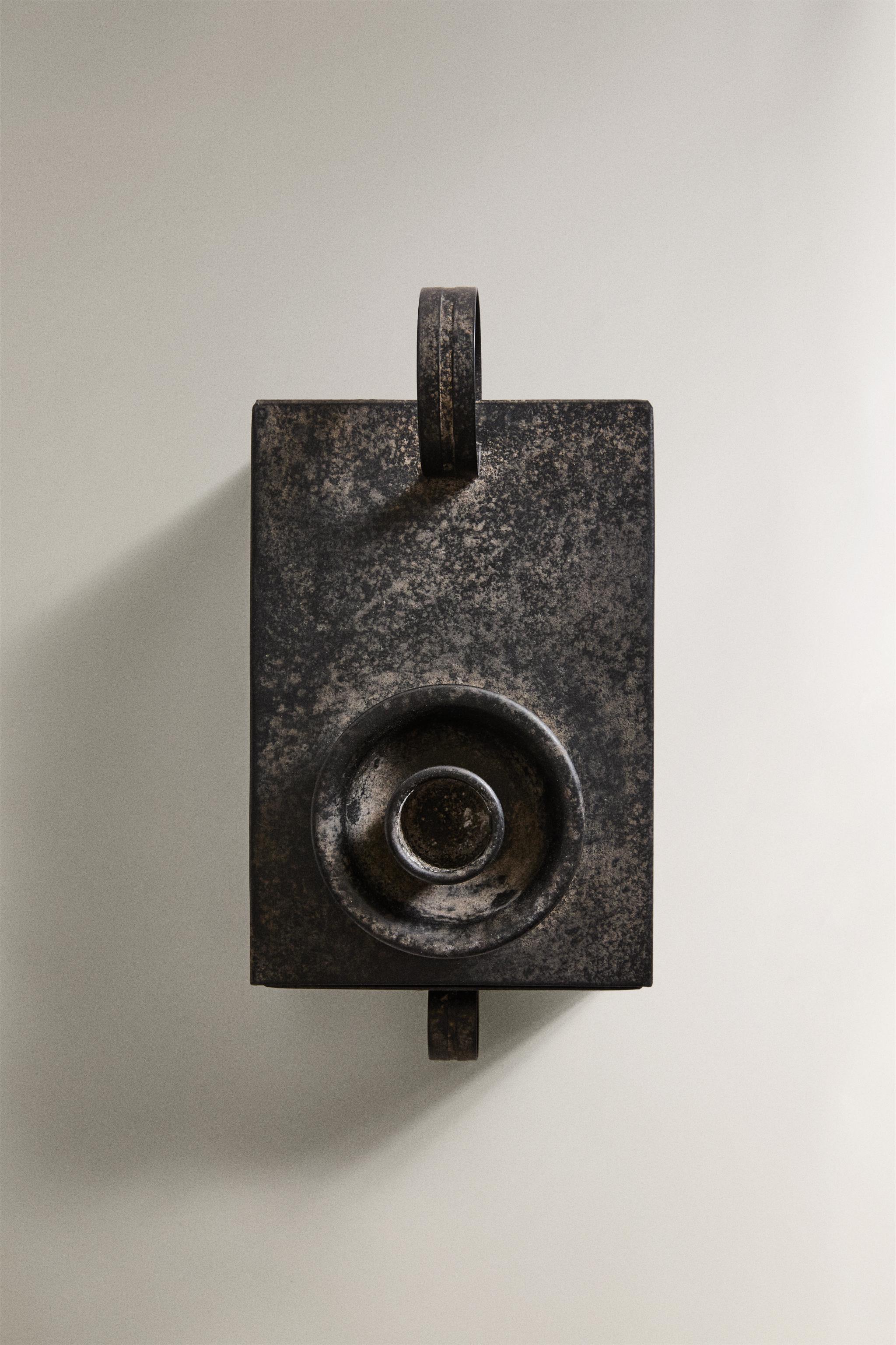 METAL TEALIGHT HOLDER WITH DRAWER