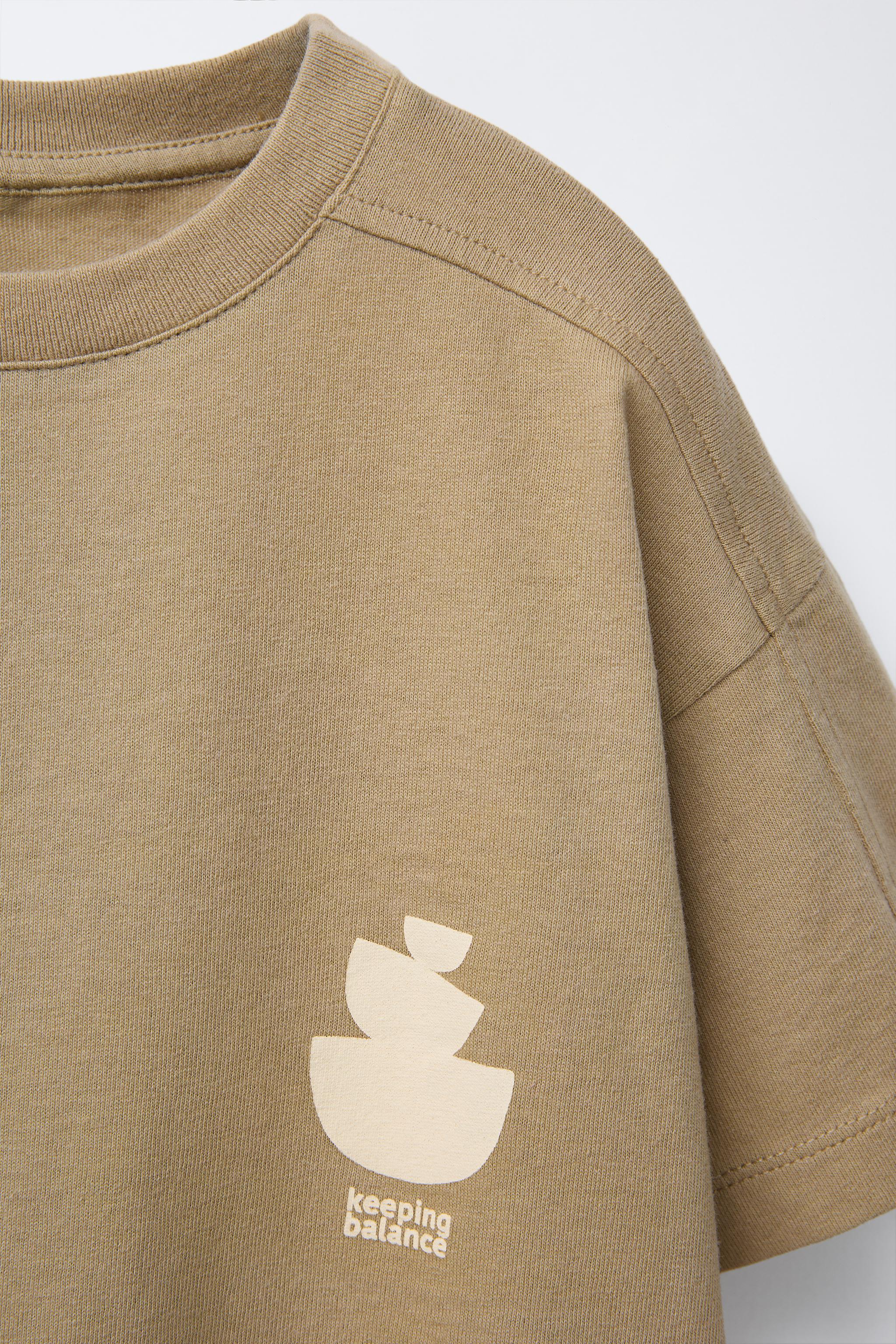 GARMENT-DYED PRINTED T-SHIRT