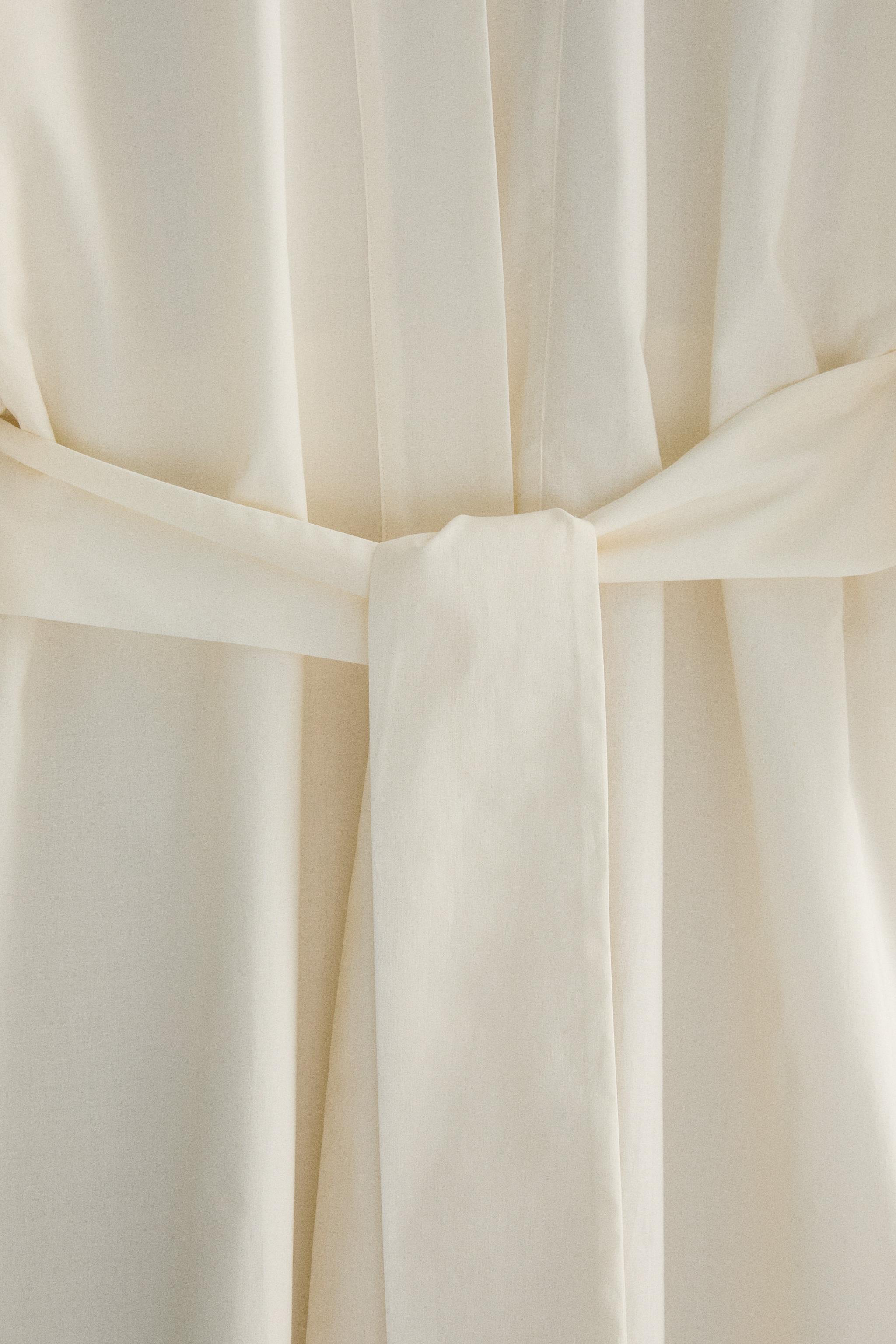 COTTON ROBE WITH EMBROIDERY