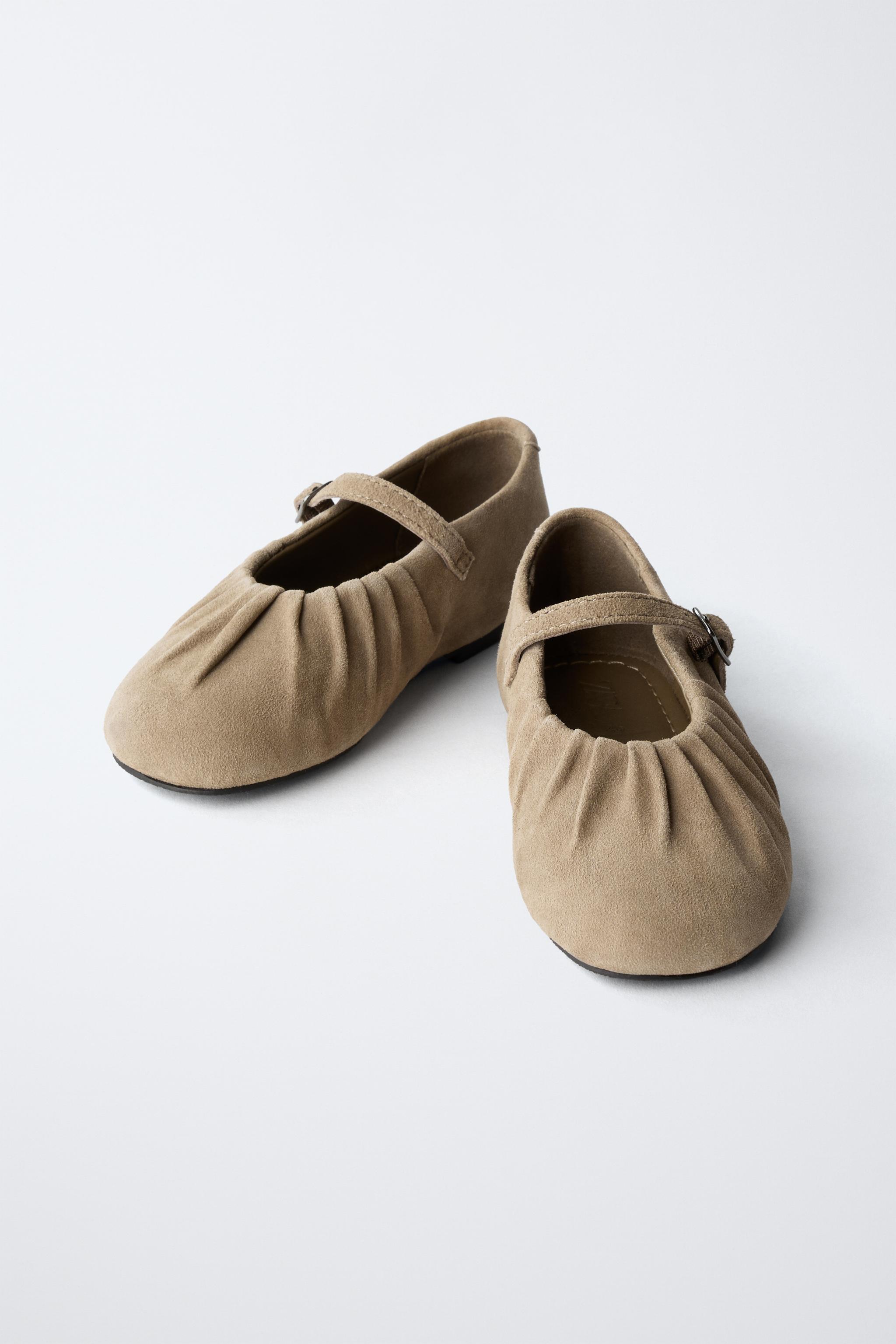 LEATHER BALLET FLATS