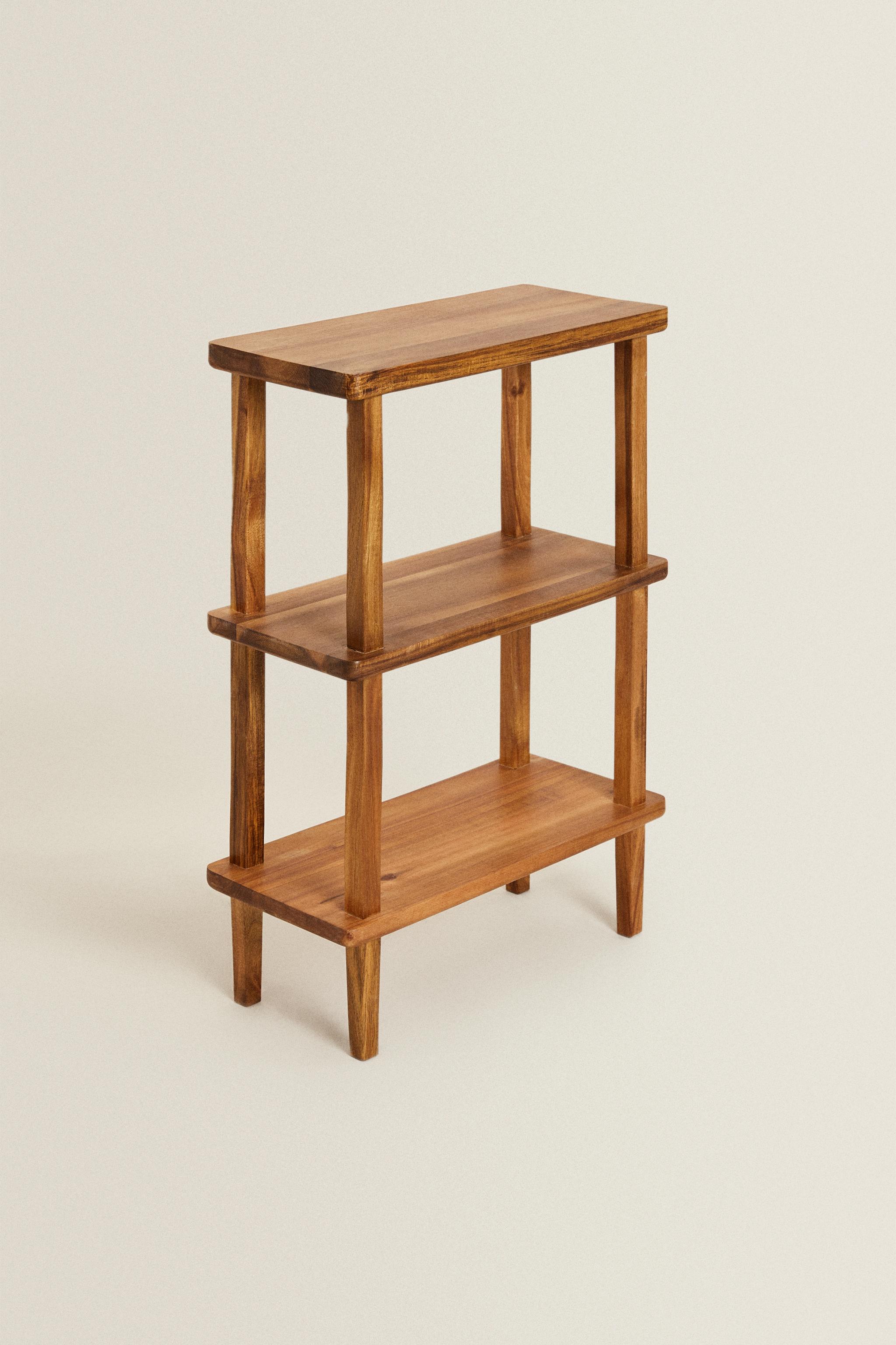 ACACIA WOOD SHELVING UNIT