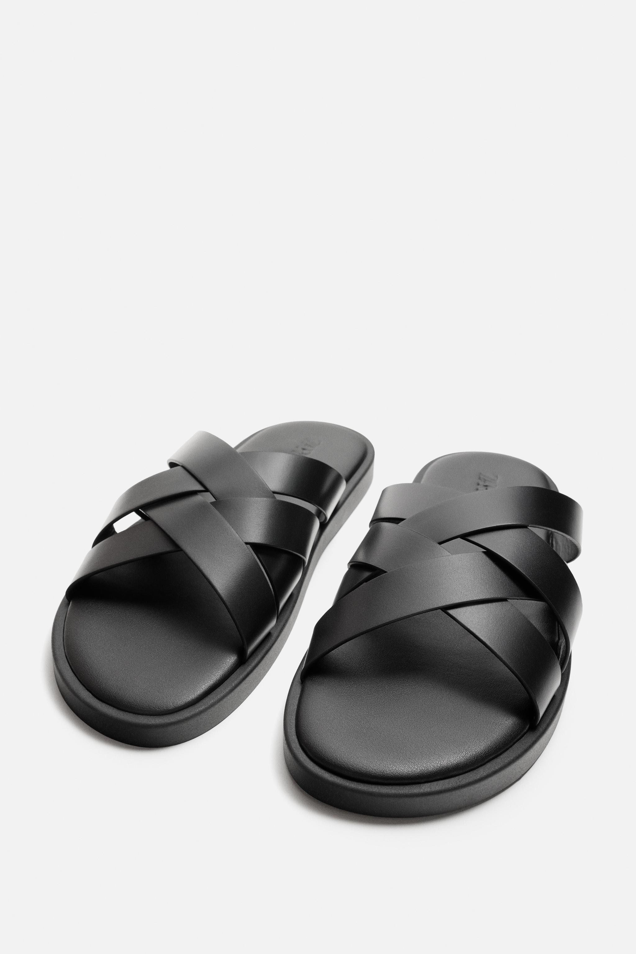 LEATHER STRAP SANDALS