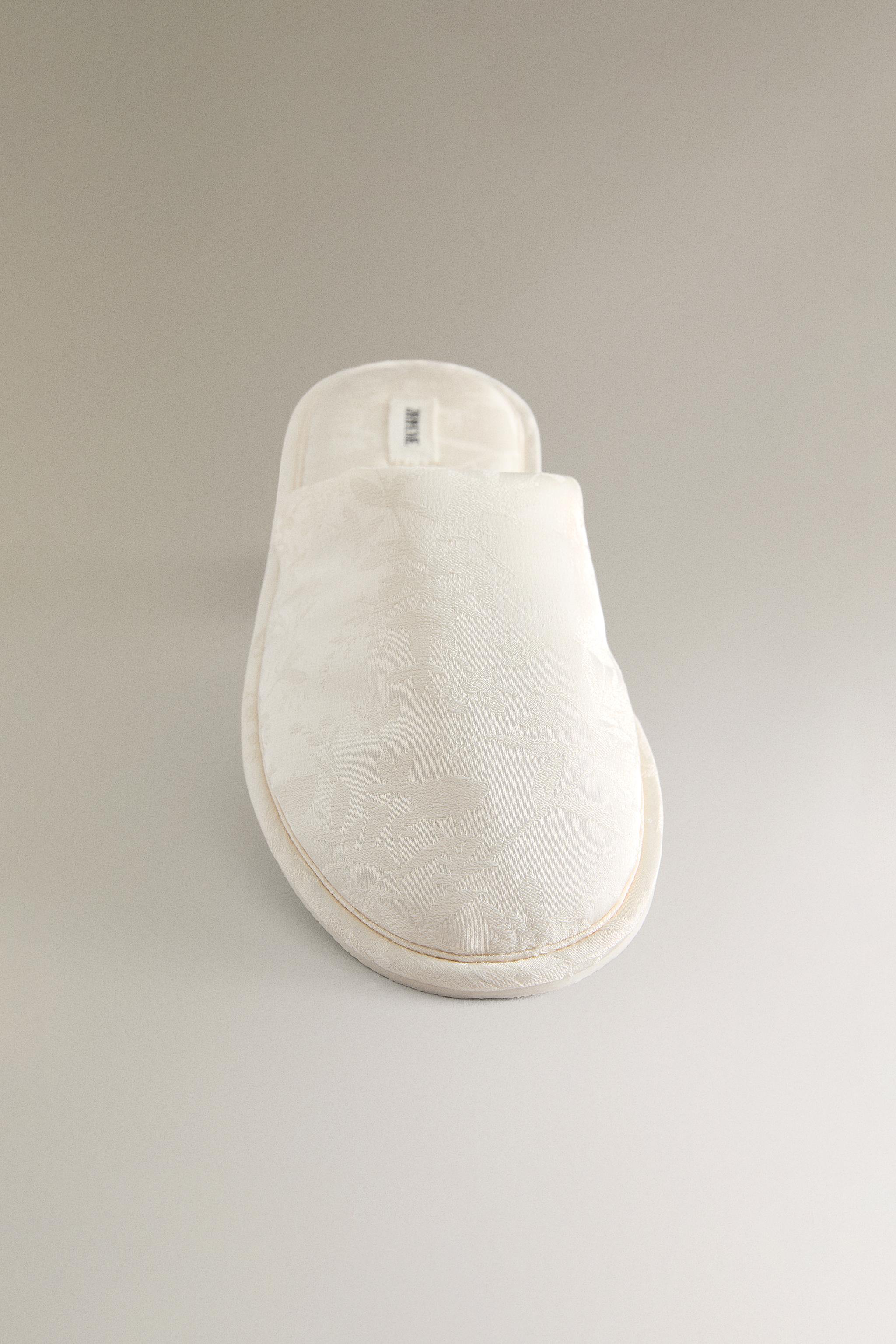 JACQUARD MULE SLIPPERS