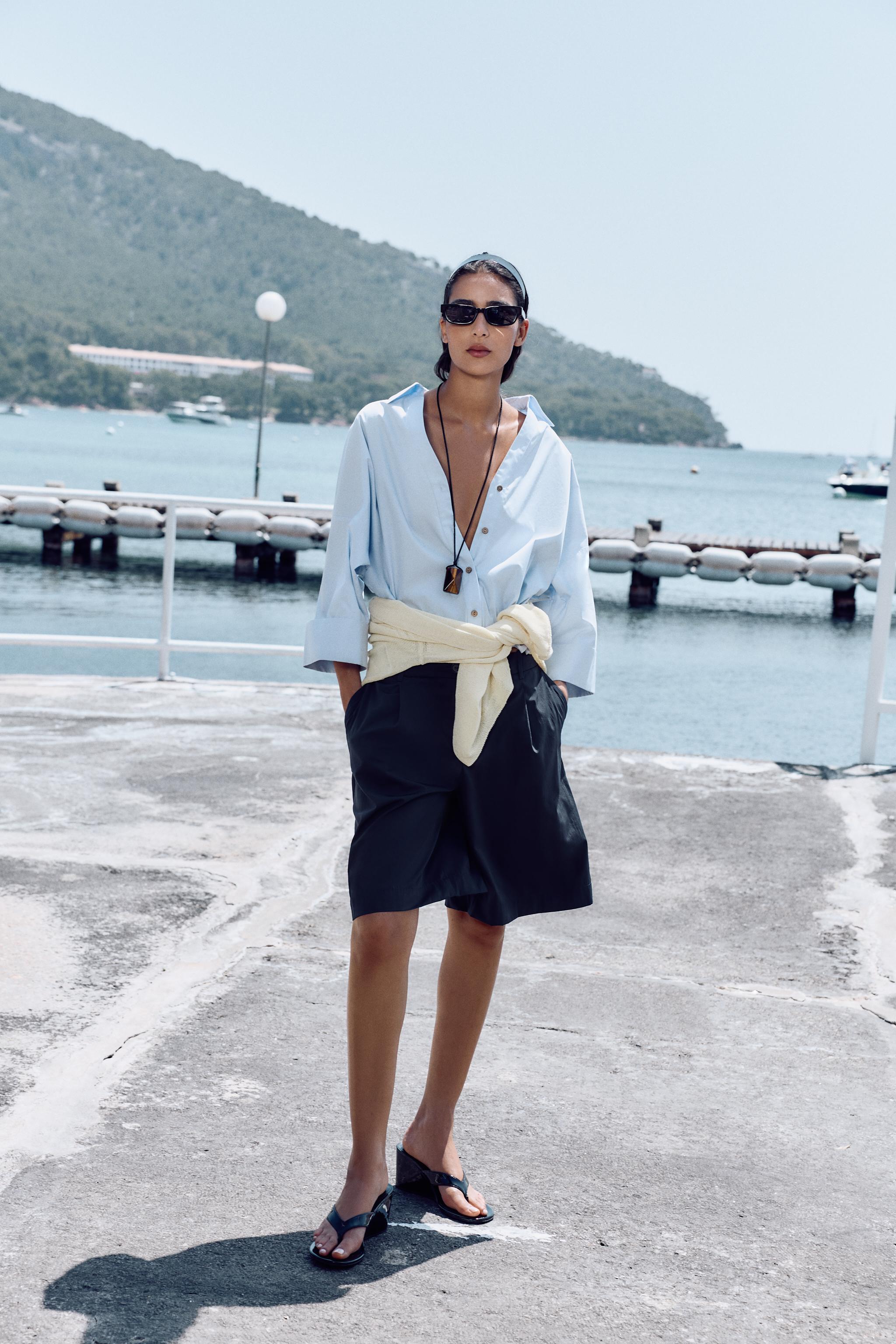 WIDE SLEEVE POPLIN SHIRT