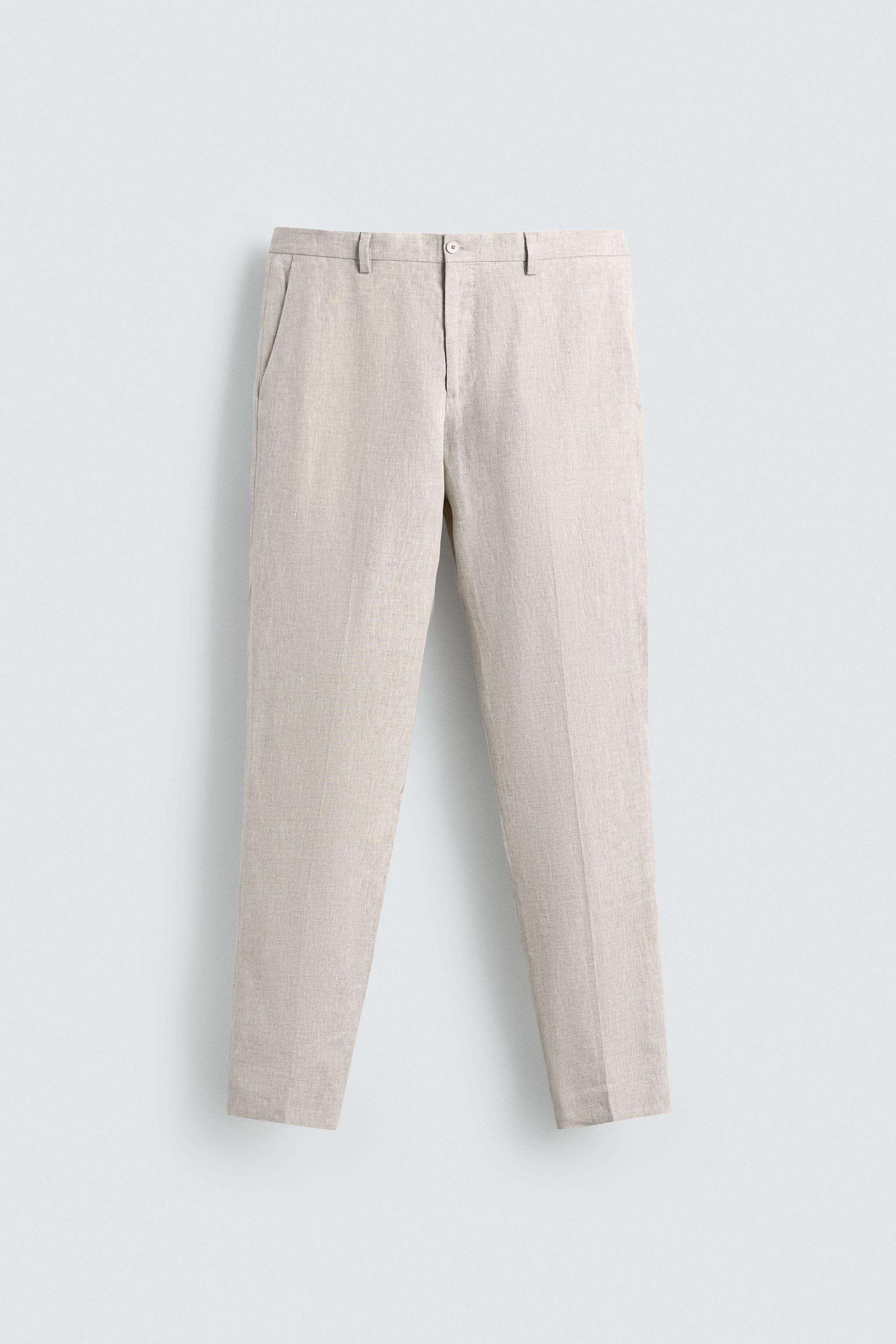 SUIT PANTS IN 100% LINEN