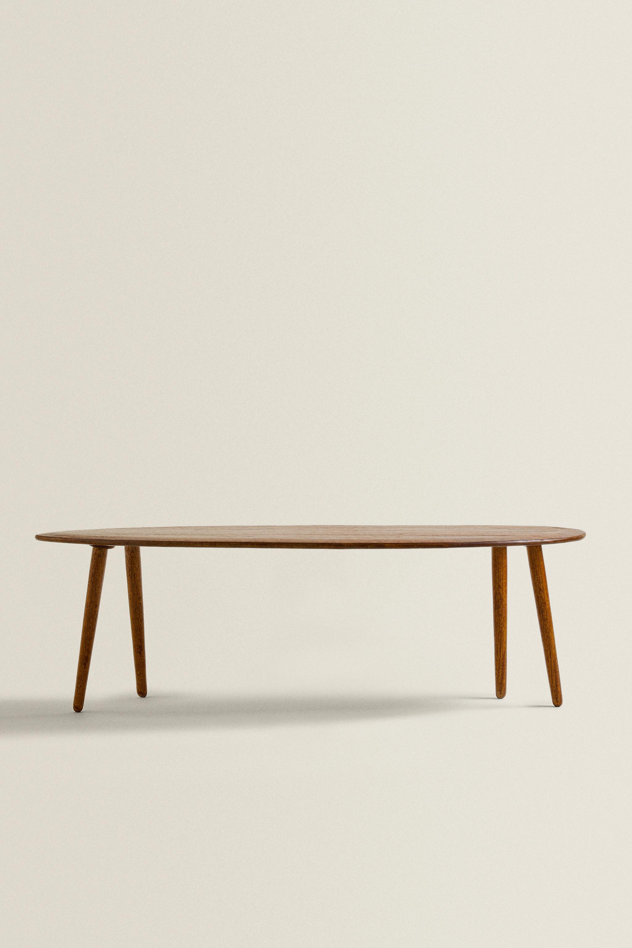 BEVELED WOODEN COFFEE TABLE