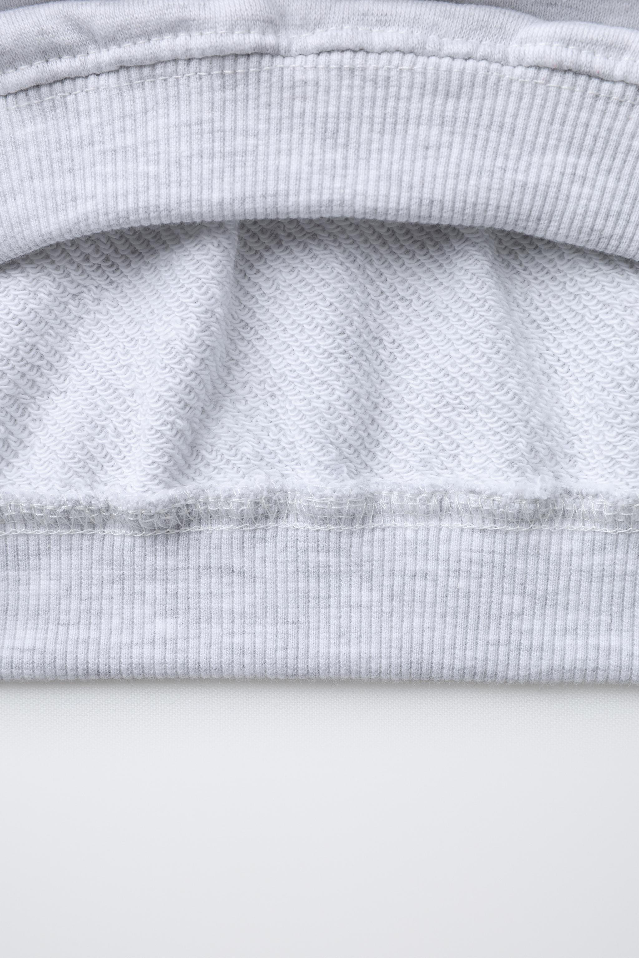 RAISED TEXT SWEATSHIRT