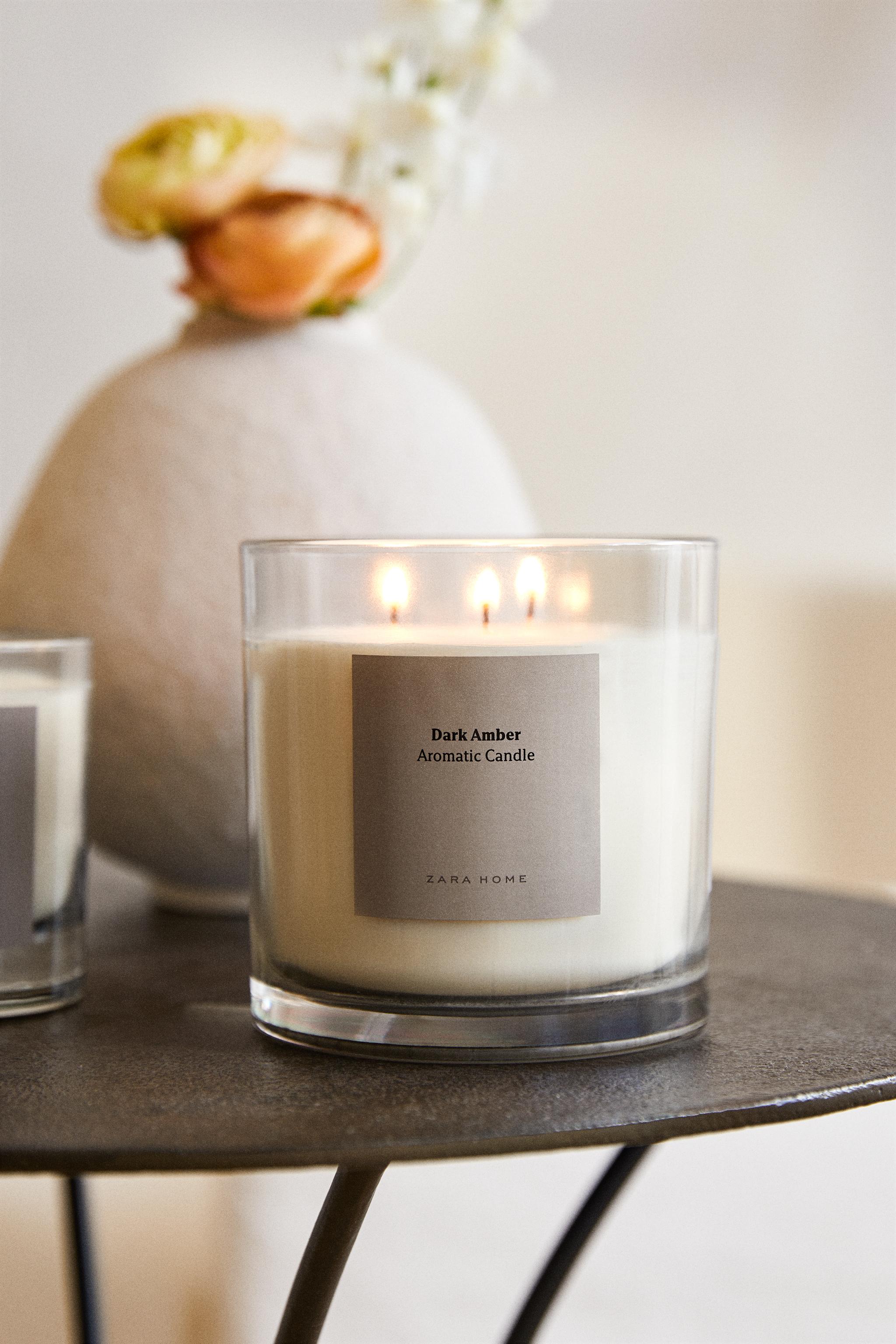 (620 G) DARK AMBER SCENTED CANDLE