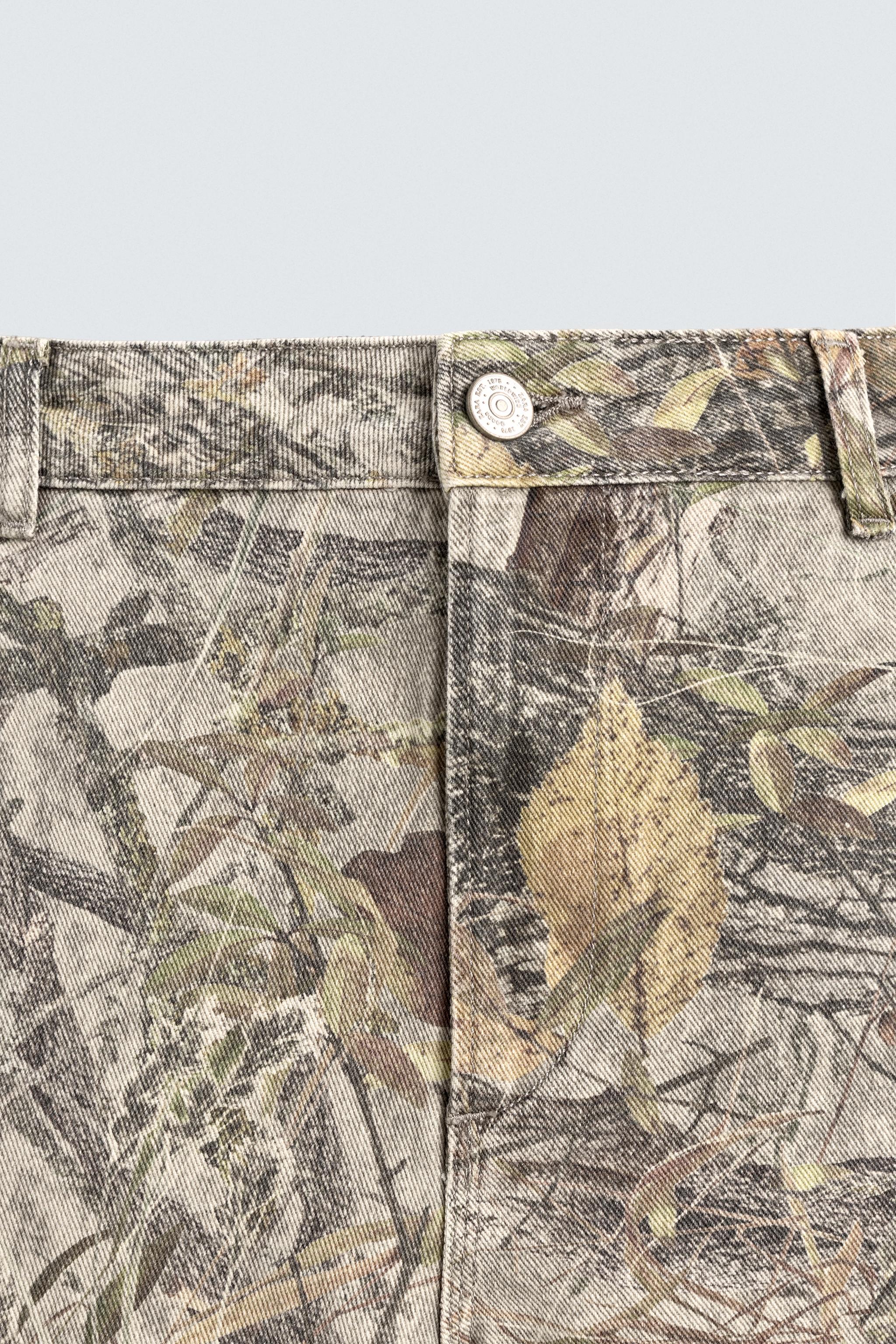 ABSTRACT PRINT CARPENTER PANTS