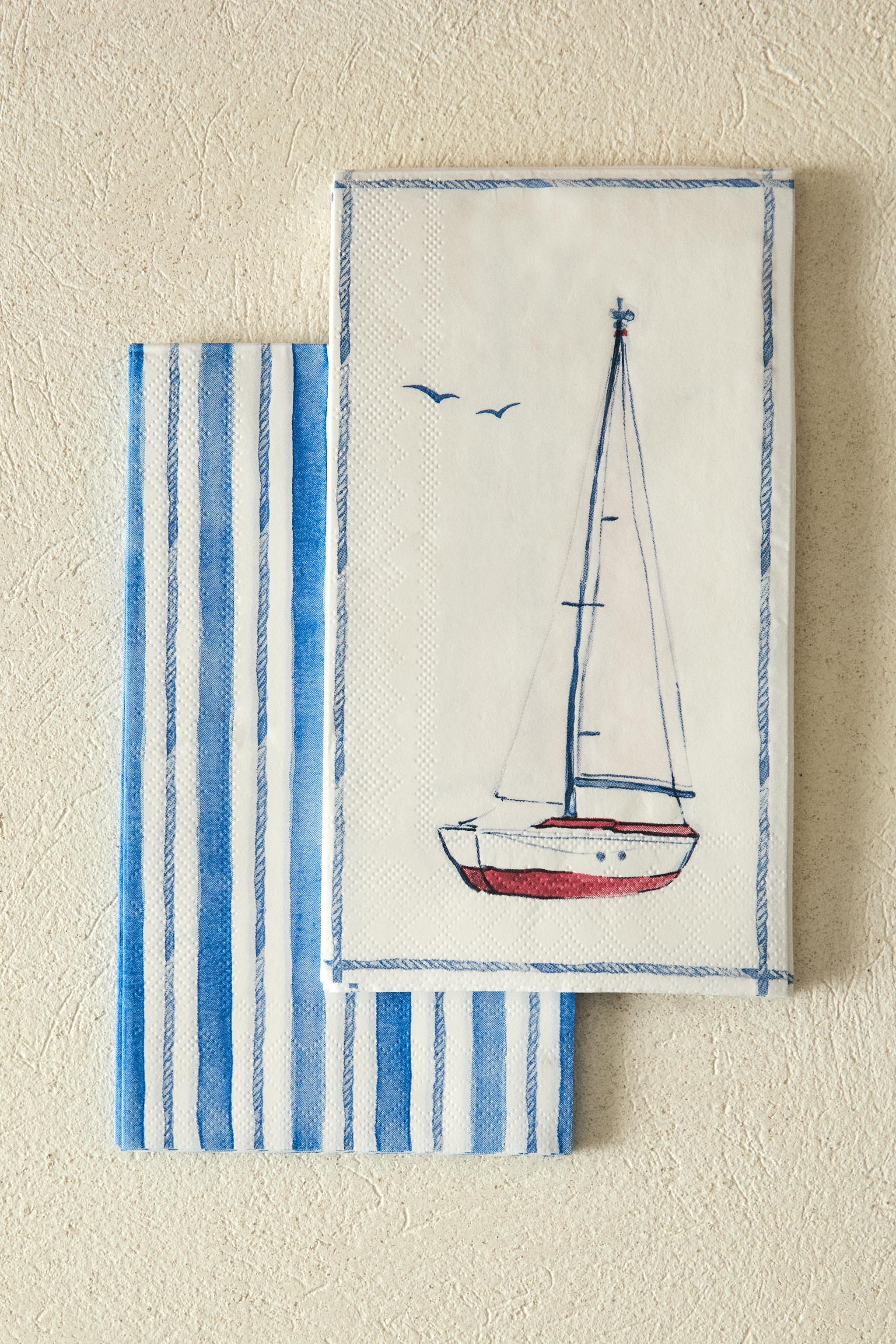 SET OF BOAT PAPER NAPKINS (SET OF 30)