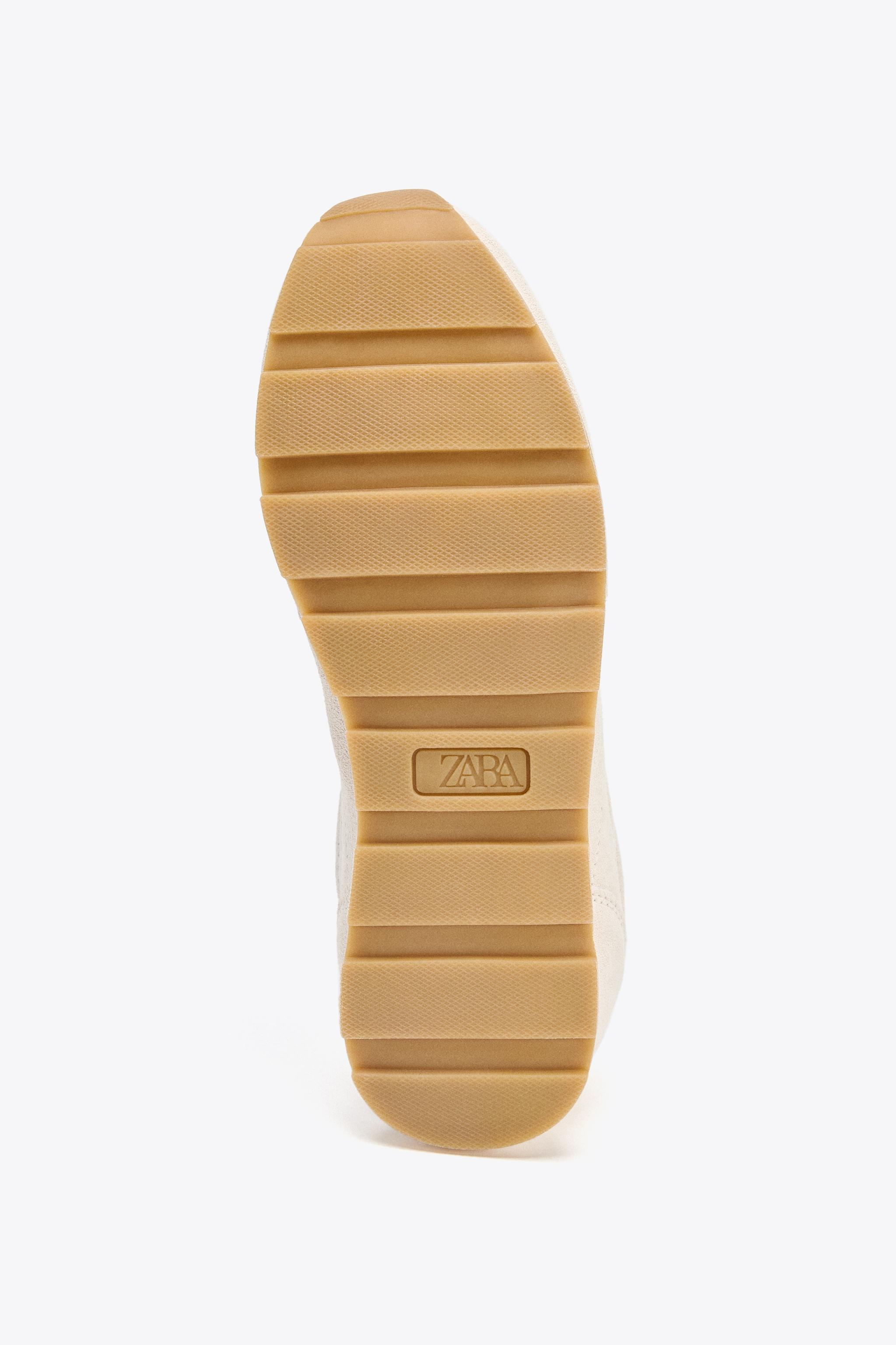 SPLIT LEATHER RUNNING SNEAKERS