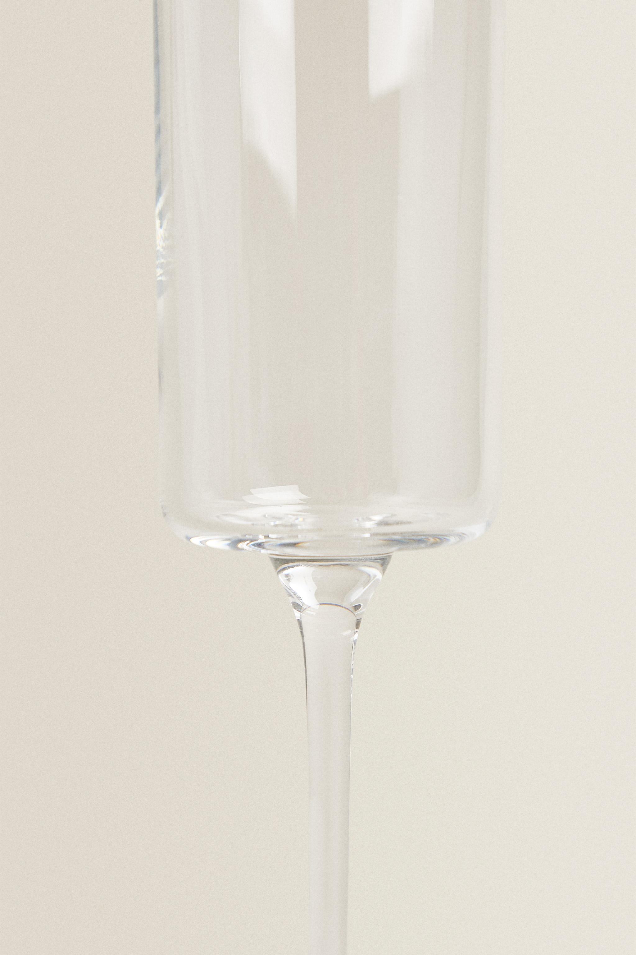 STRAIGHT CRYSTALLINE FLUTE GLASS