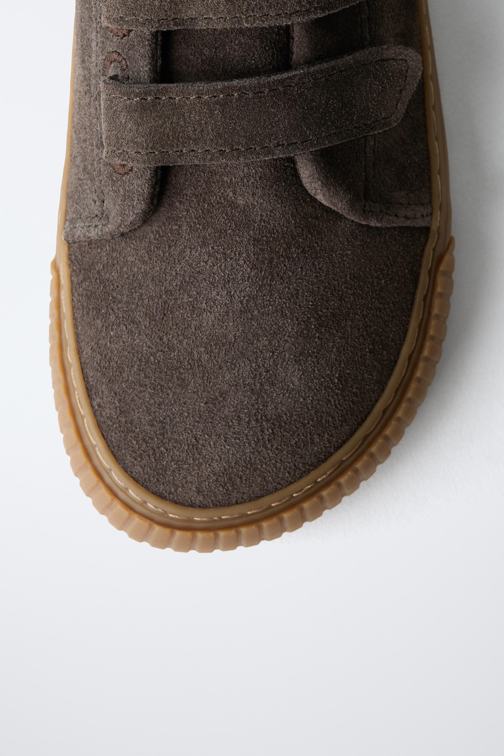 BAREFOOT SPLIT LEATHER SNEAKERS