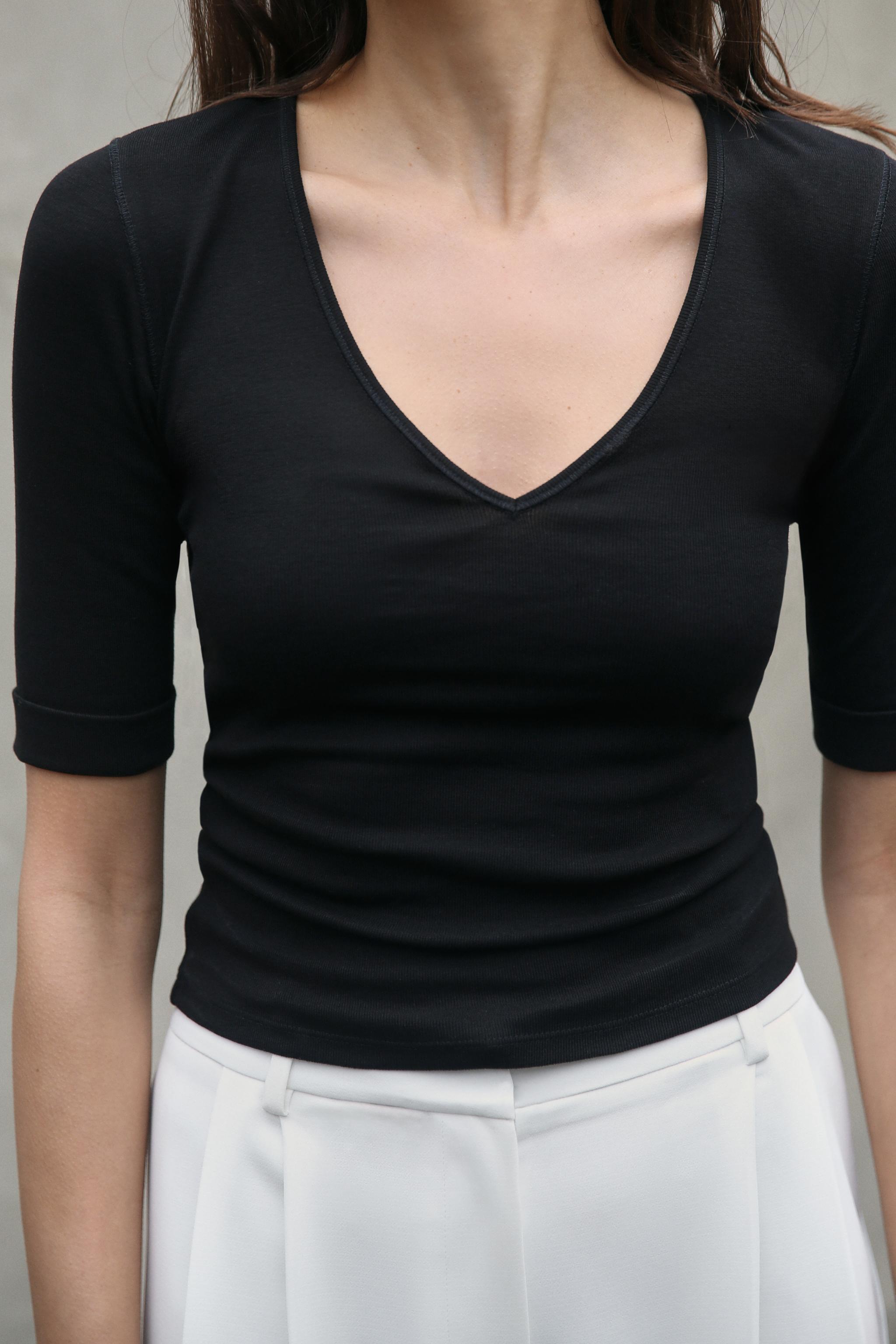 WASHED COTTON T-SHIRT