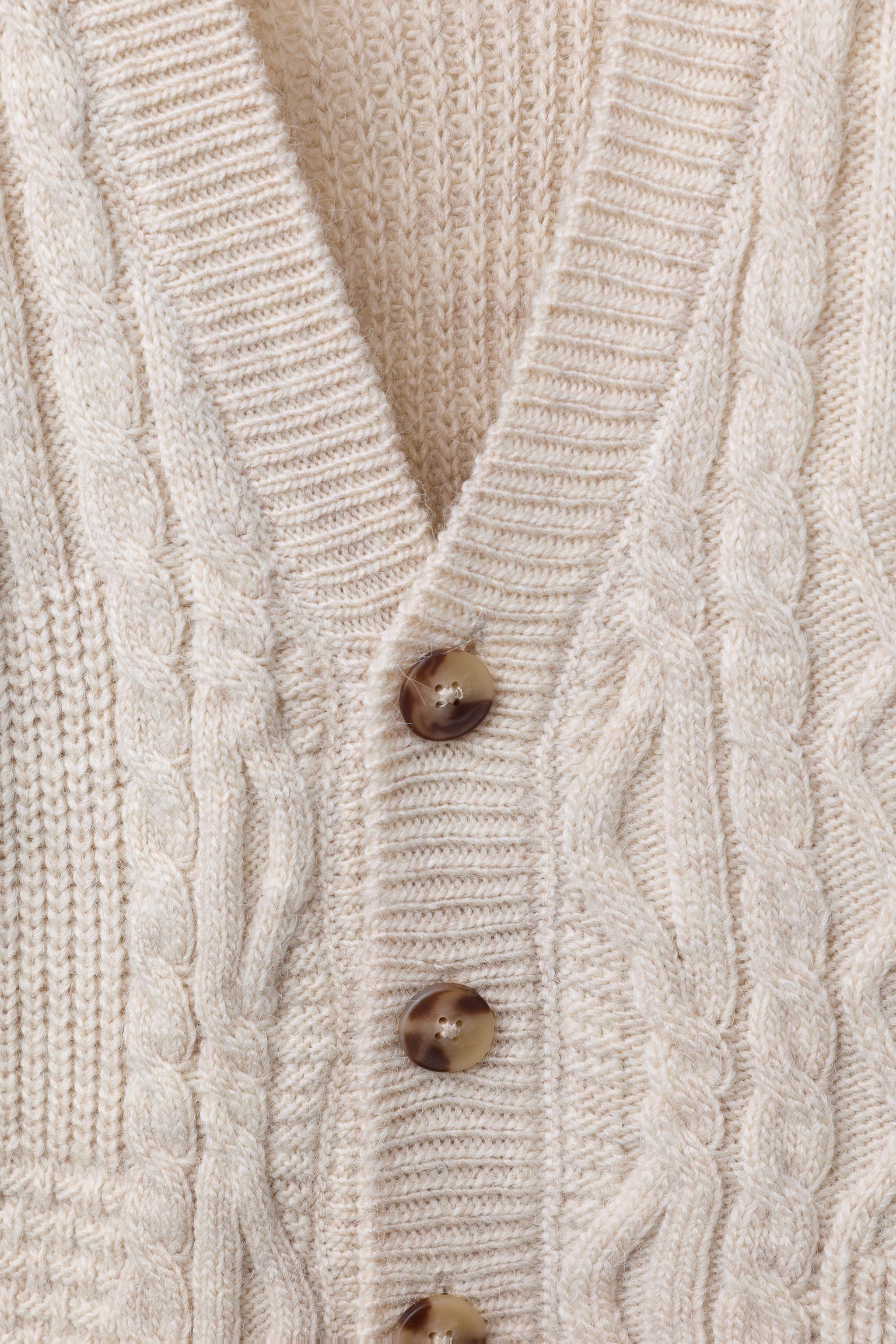 PATCHWORK KNIT CARDIGAN