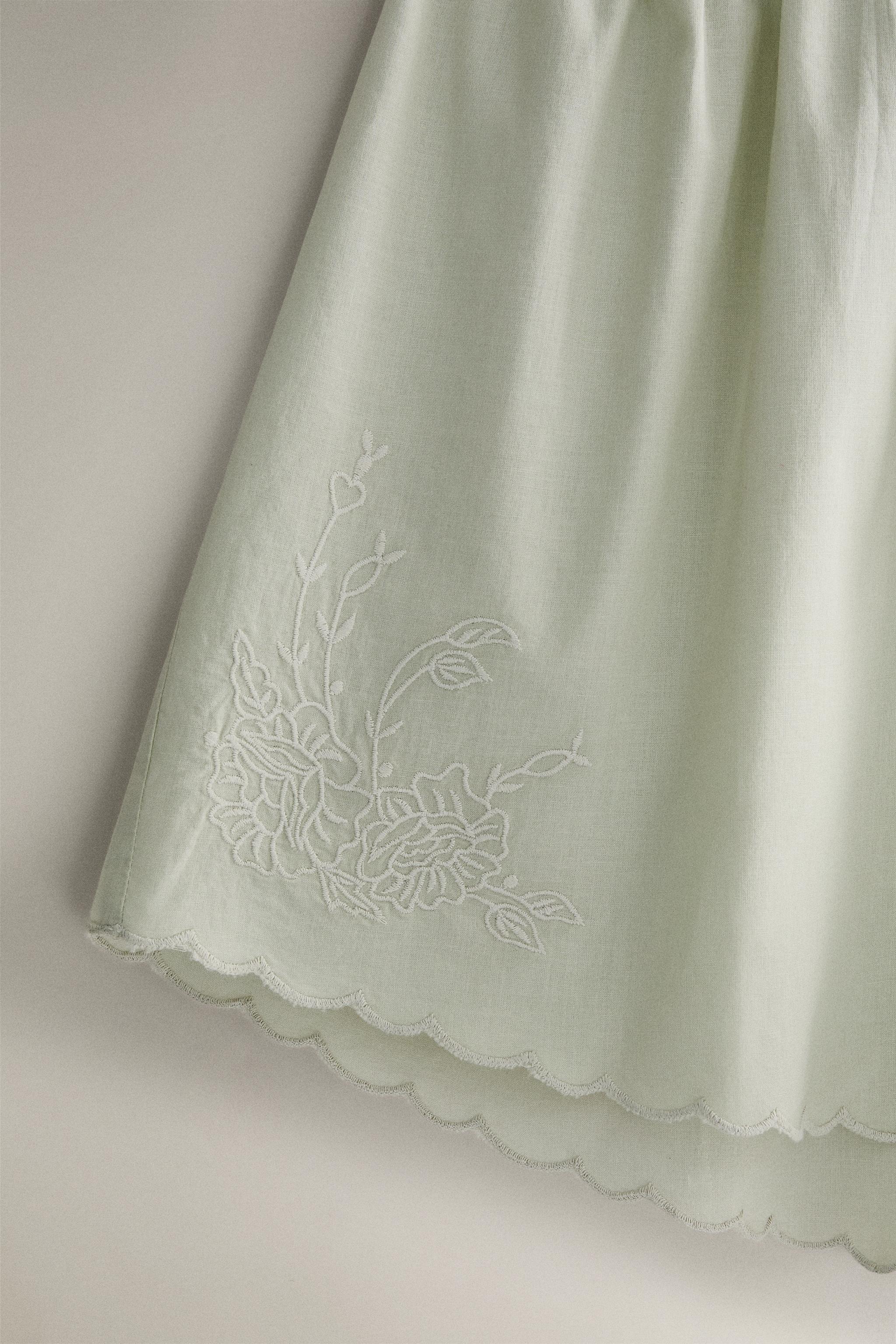 EMBROIDERED COTTON SHORTS