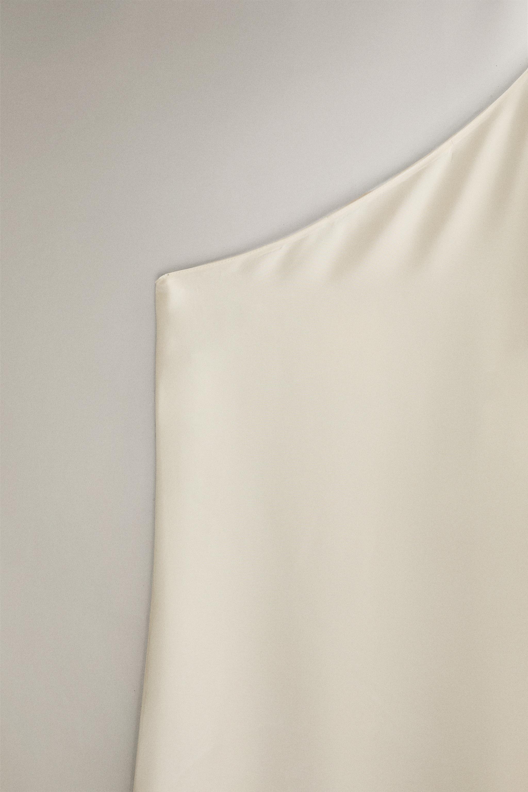 SATEEN ASYMMETRIC CAPE